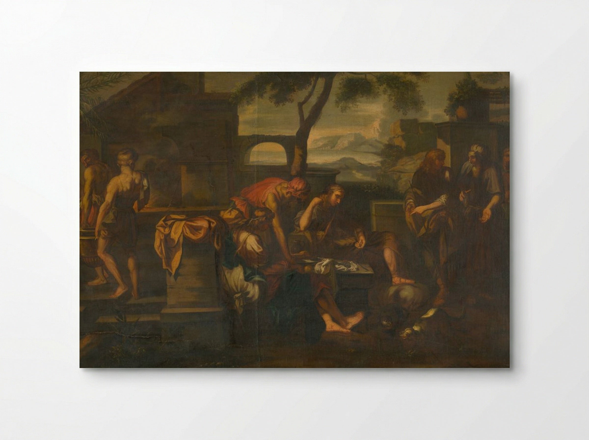 Biblical Scene with Figures - Fine Art Print - Poster