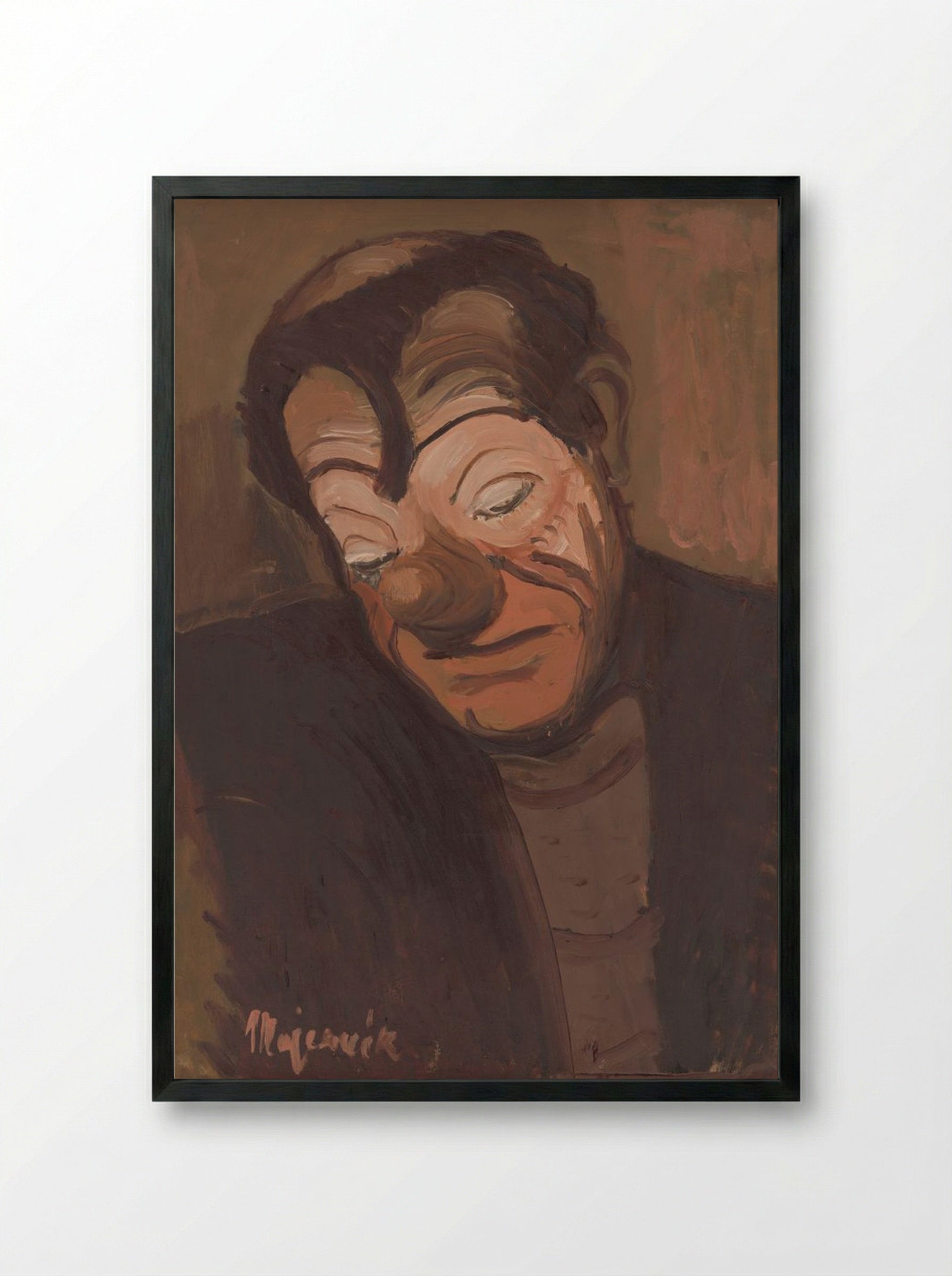 Clown - Cyprián Majerník - Framed Print Black