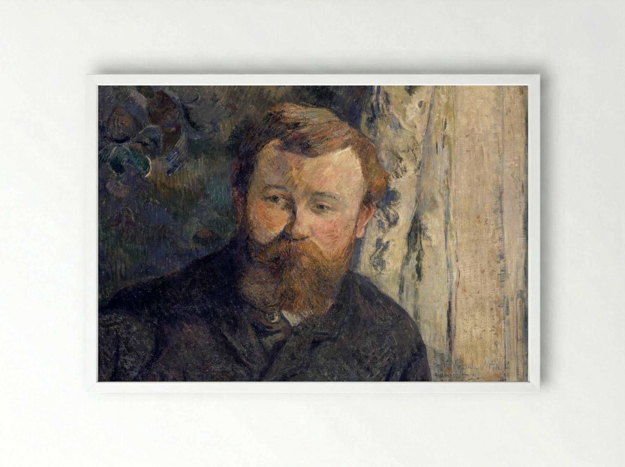 Portrait of Achille Granchi-Taylor - Paul Gauguin - Framed Print White