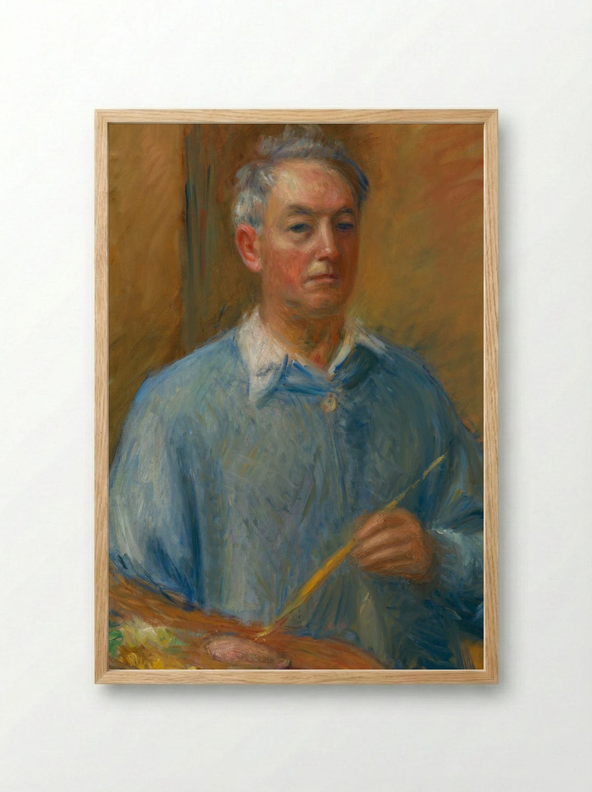 Self-Portrait - William Glackens - Framed Print Wood