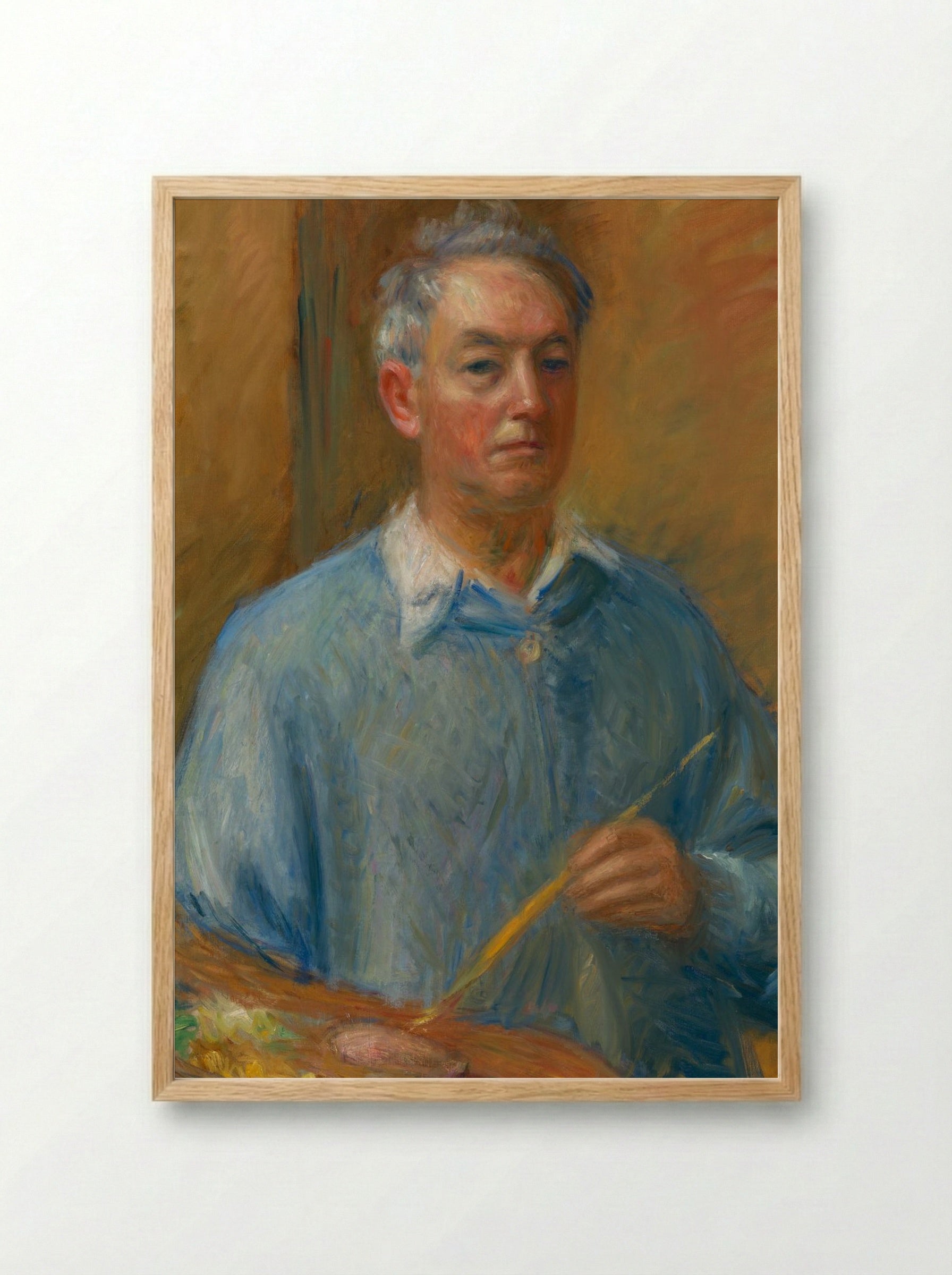 Self-Portrait - William Glackens - Framed Print Wood