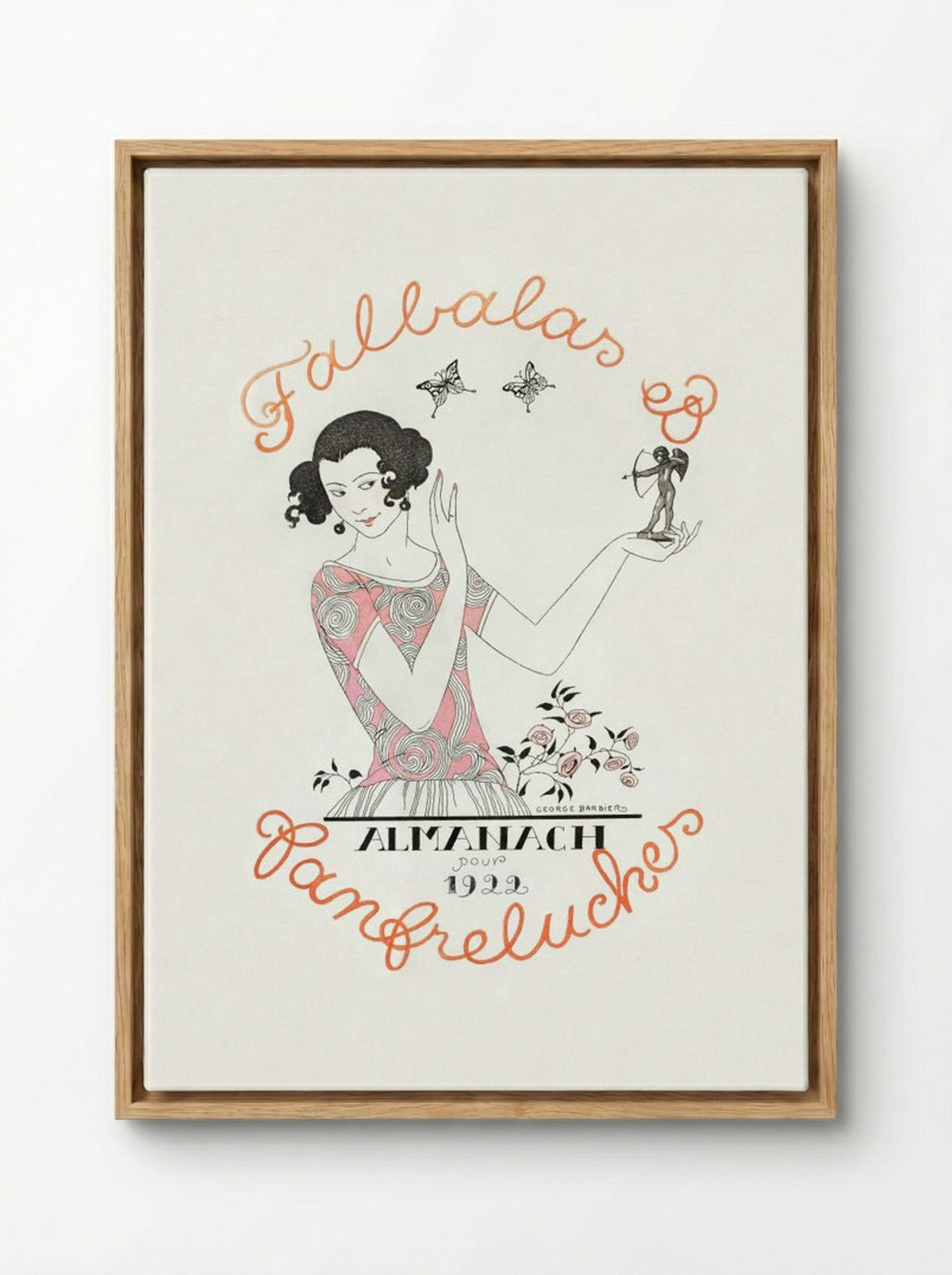 Almanach des Modes - George Barbier - Framed Canvas Wood