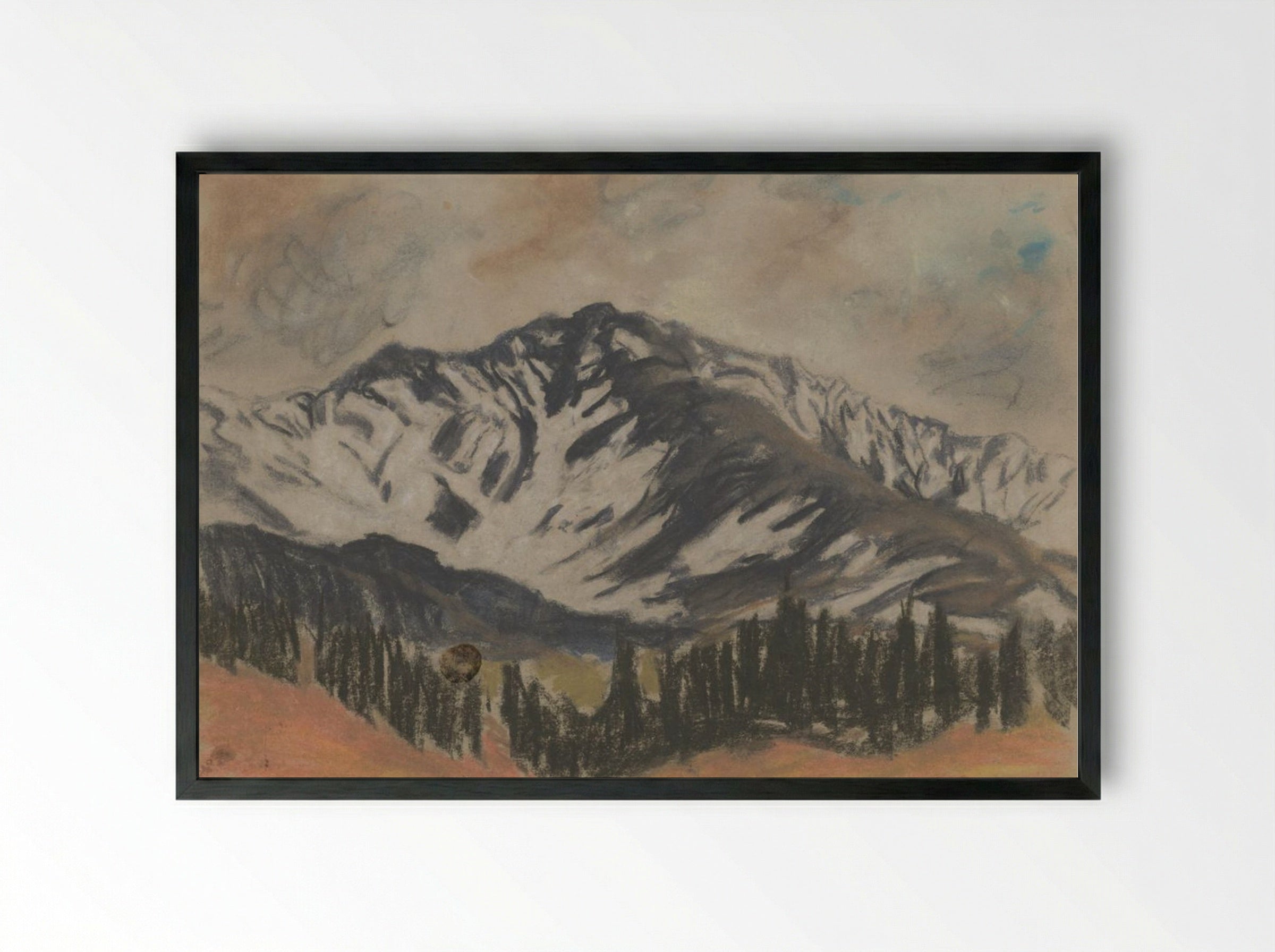 Motif from the High Tatras - Zolo Palugyay - Framed Print Black