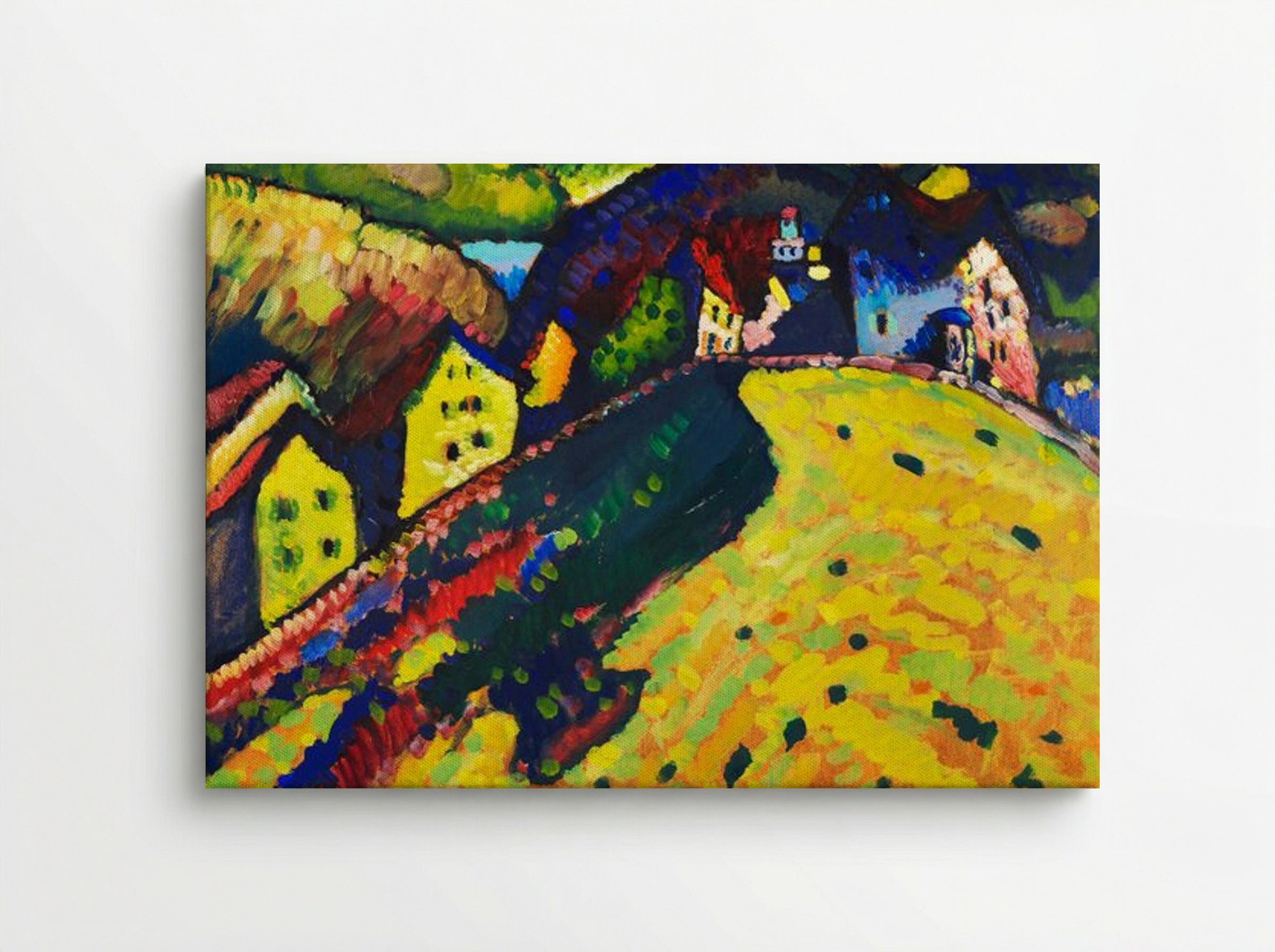 Houses at Murnau - Wassily Kandinsky - Canvas