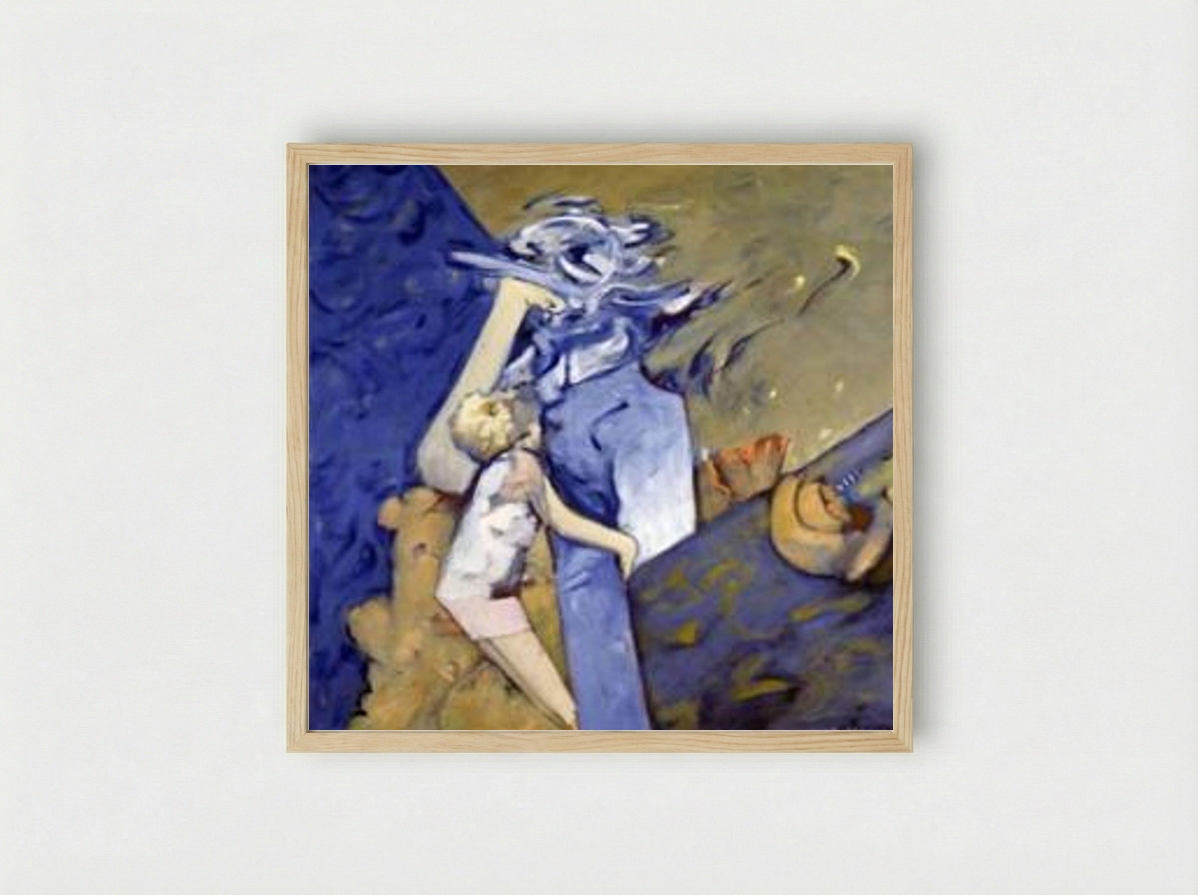Blue Mom - Dorothea Tanning - Framed Print Wood