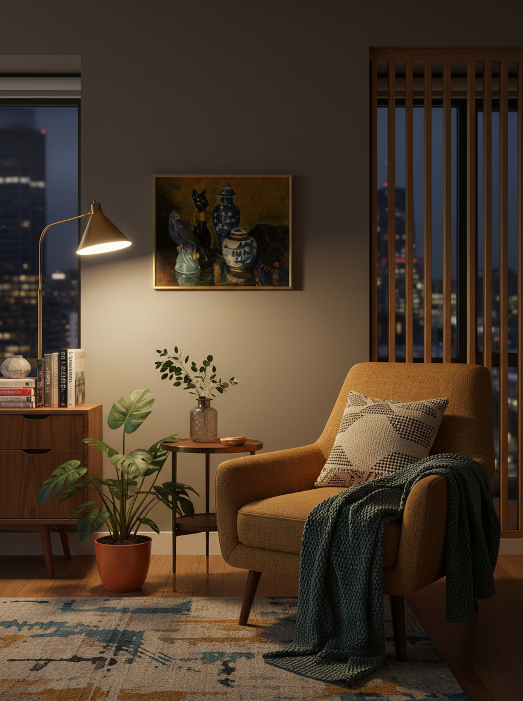 Still Life with Blue Figurines - Alfred William Finch - Lifestyle