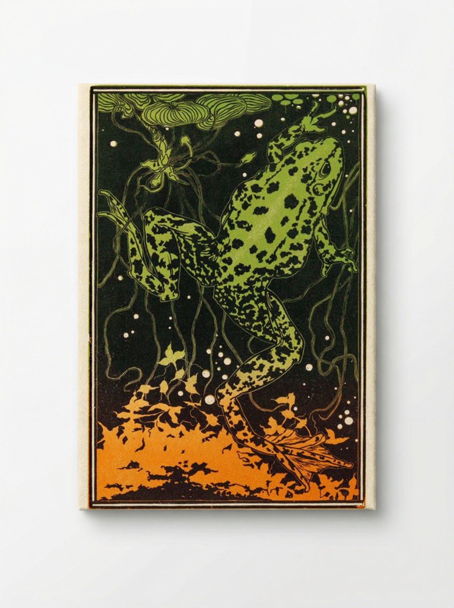 Swimming Frog - Julie de Graag - Canvas