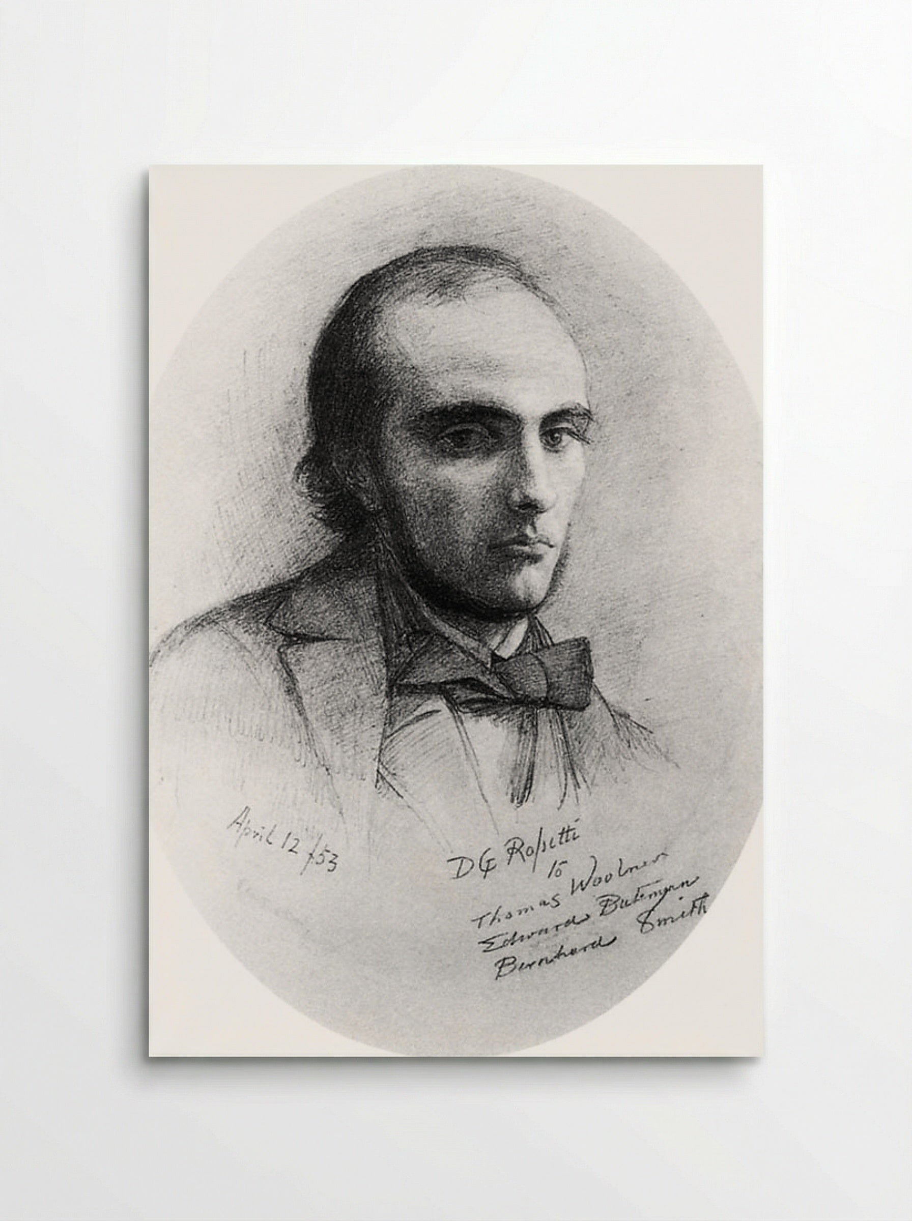 Portrait of William Michael Rossetti - Dante Gabriel Rossetti - Poster