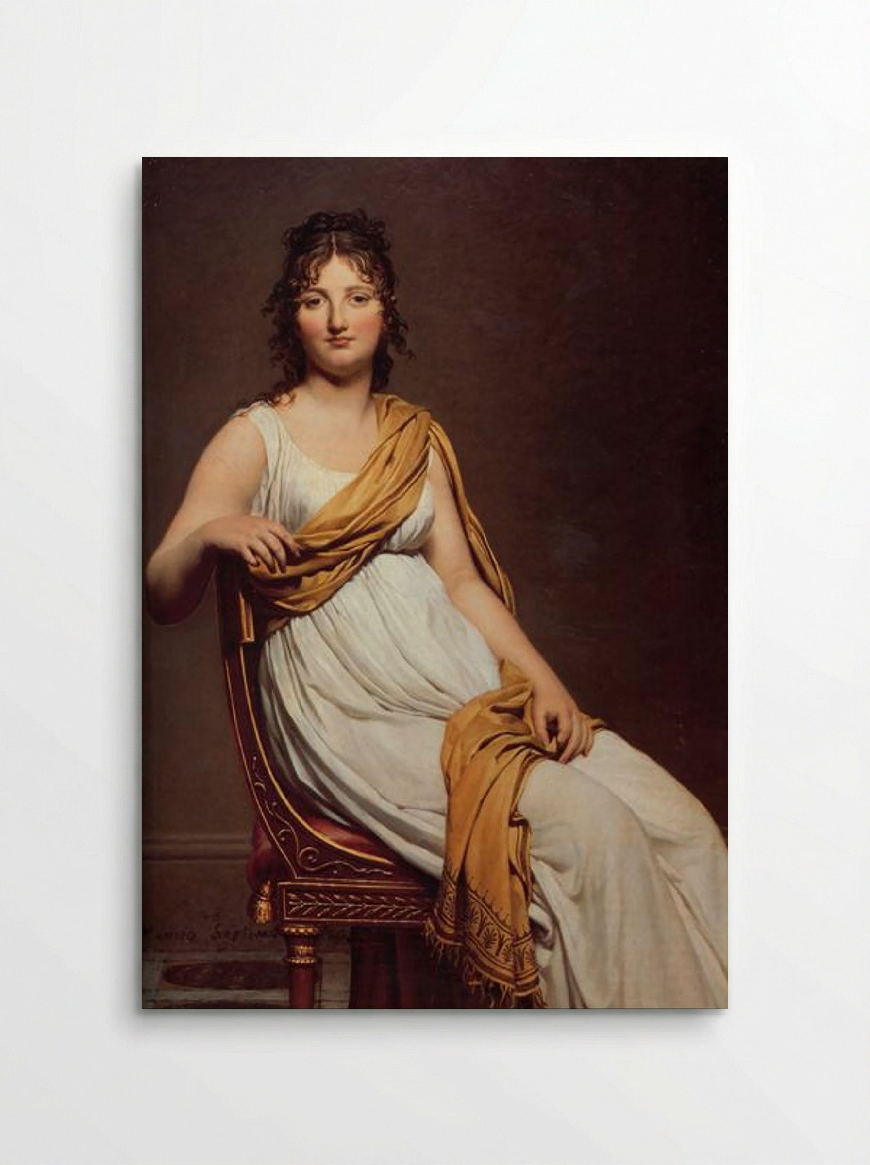 Portrait of Madame Raymond de Verninac - Jacques-Louis David - Poster