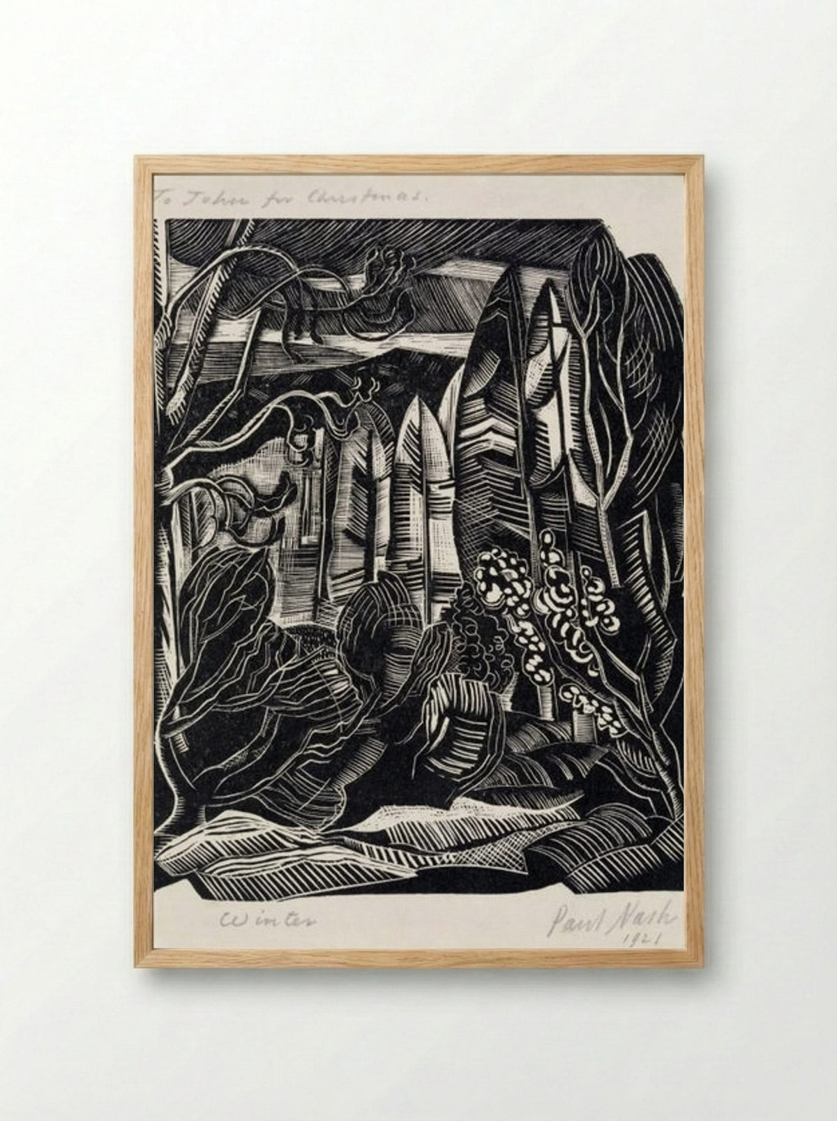 Winter, Hampden - Paul Nash - Framed Print Wood