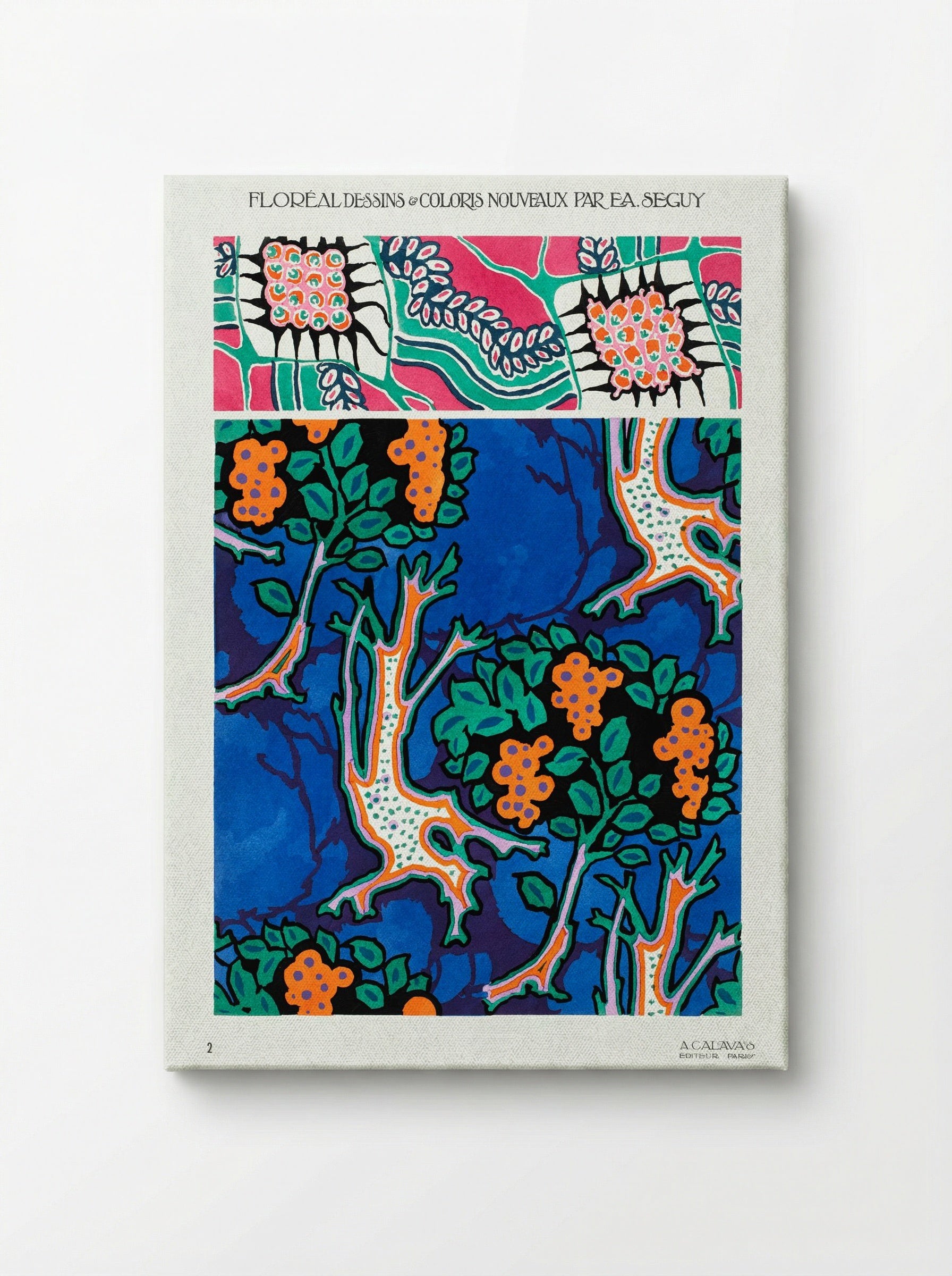 Floral Designs and Colour Schemes (Plate 4) - Émile-Allain Séguy - Canvas
