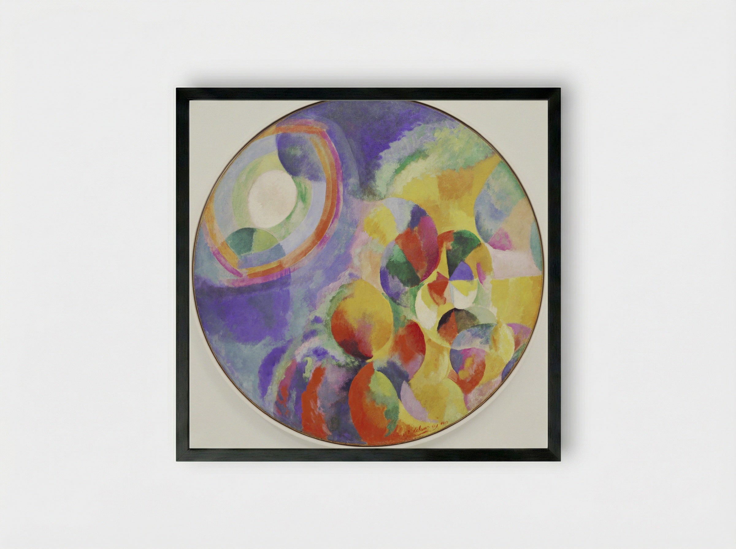Simultaneous Contrasts: Sun and Moon - Robert Delaunay - Framed Print Black