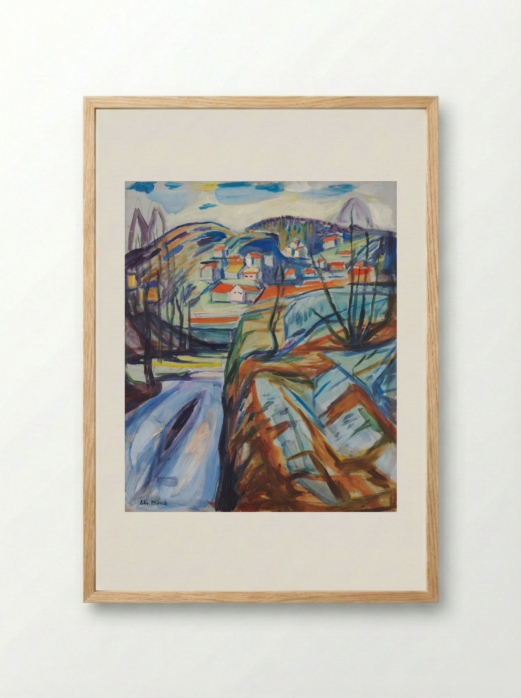 From Kragerø - Edvard Munch - Framed Print Wood