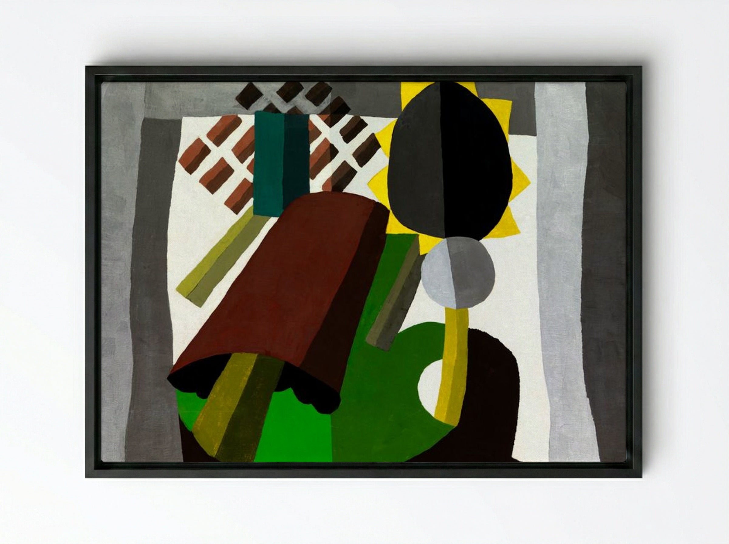 The Inn - Arthur Dove - Framed Canvas Black