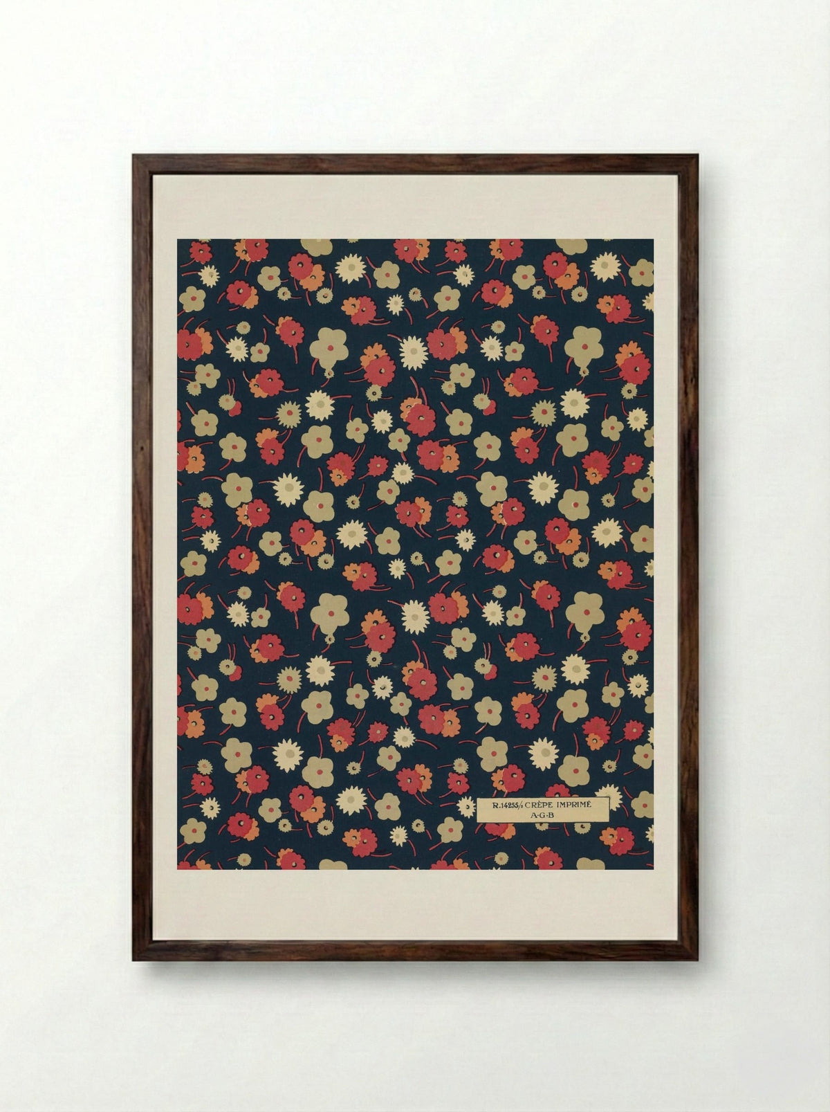 Feuillets de l'Élégance Féminine - Charles Goy - Framed Print Dark Wood