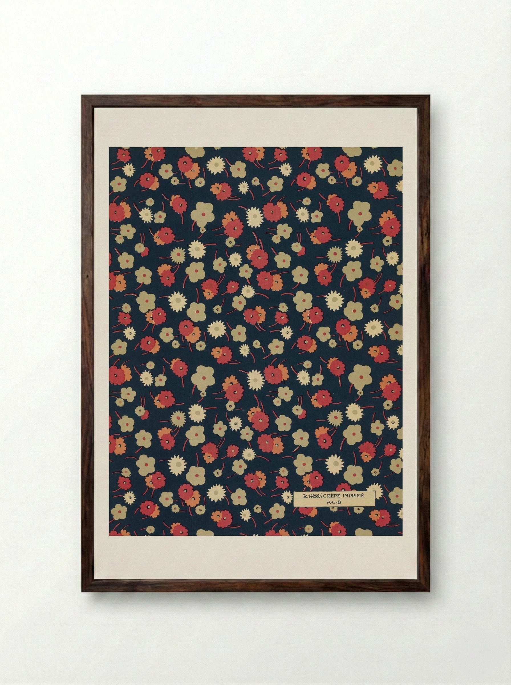 Feuillets de l'Élégance Féminine - Charles Goy - Framed Print Dark Wood