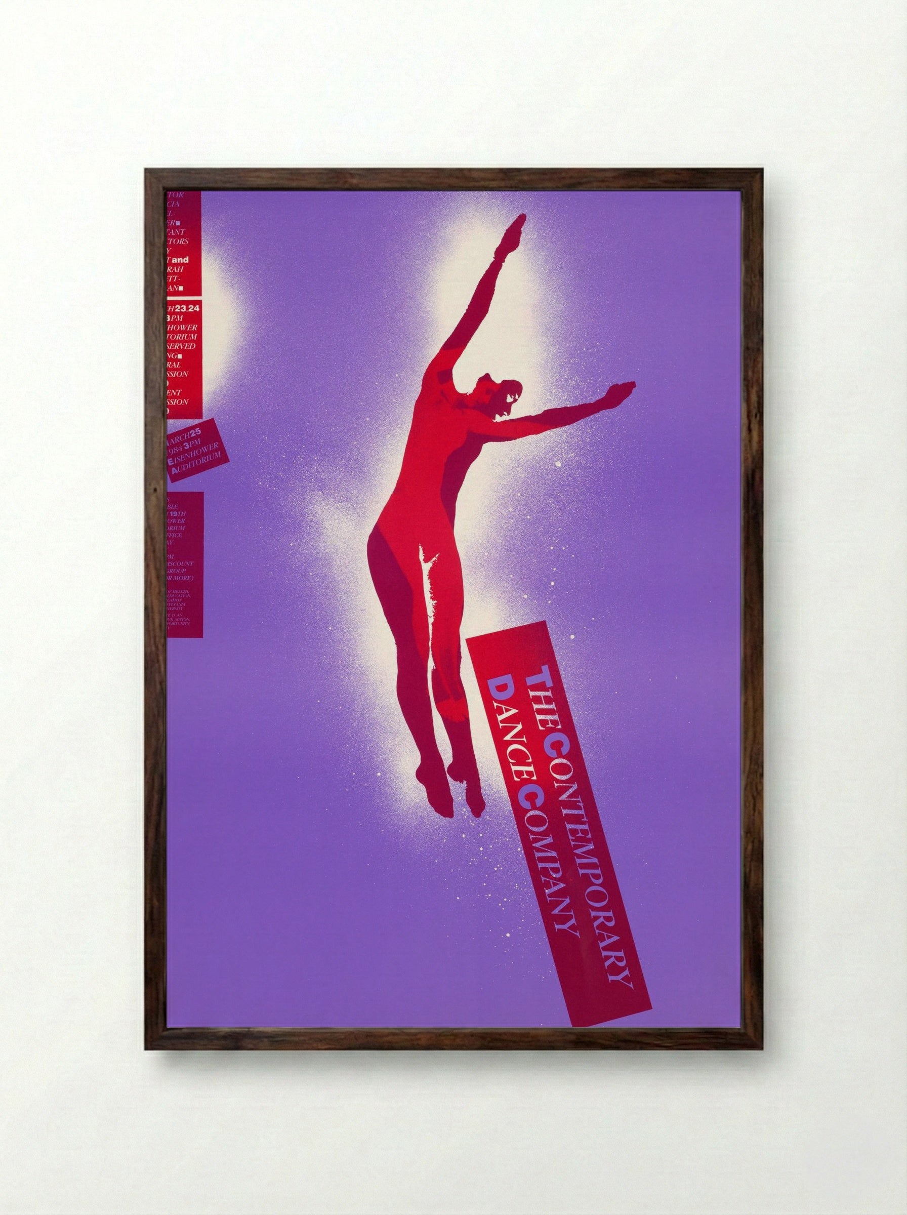 The Contemporary Dance Company - Lanny Sommese - Framed Print Dark Wood