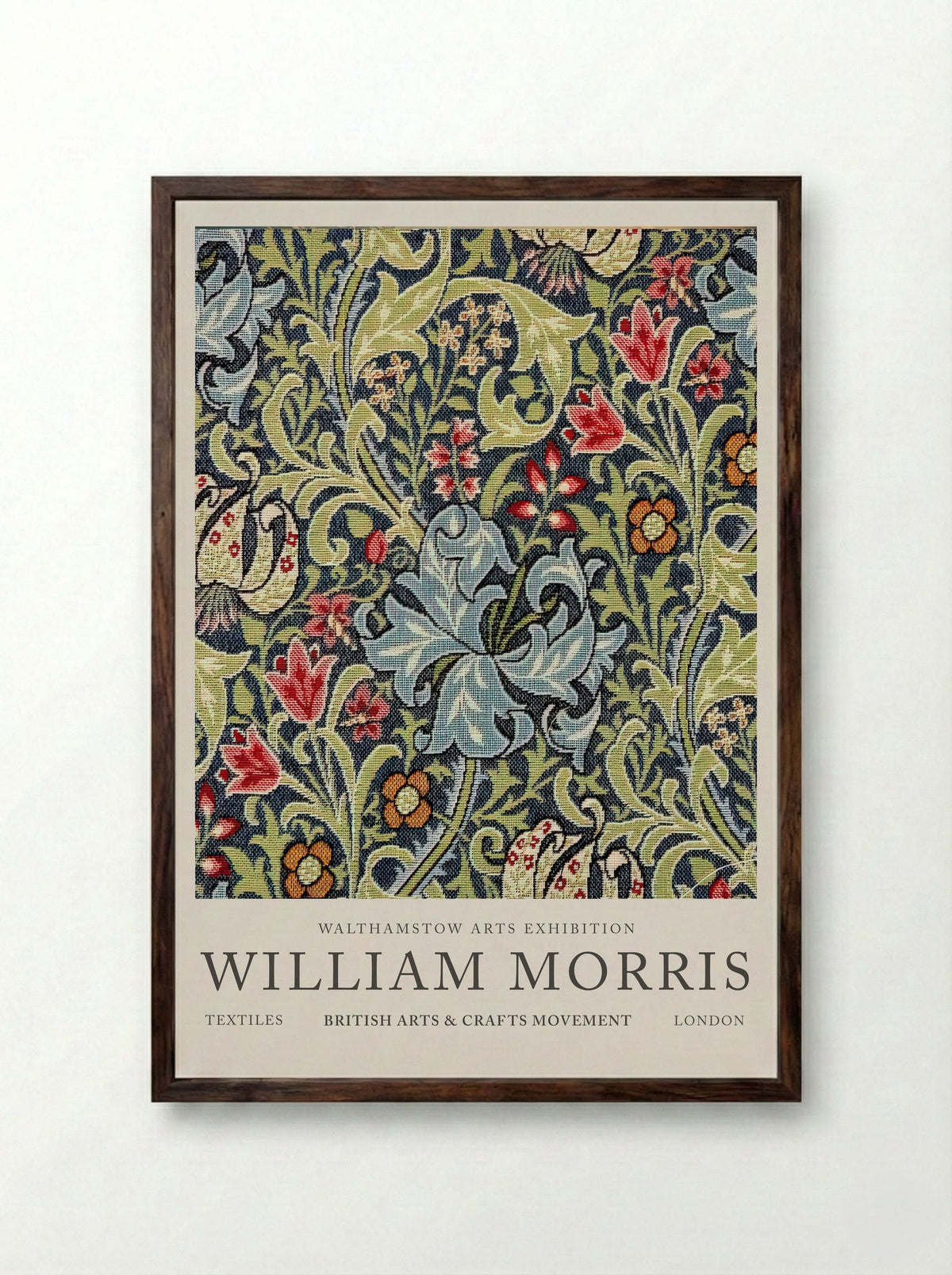 Golden Damask Tapestry - William Morris - Fine Art Print