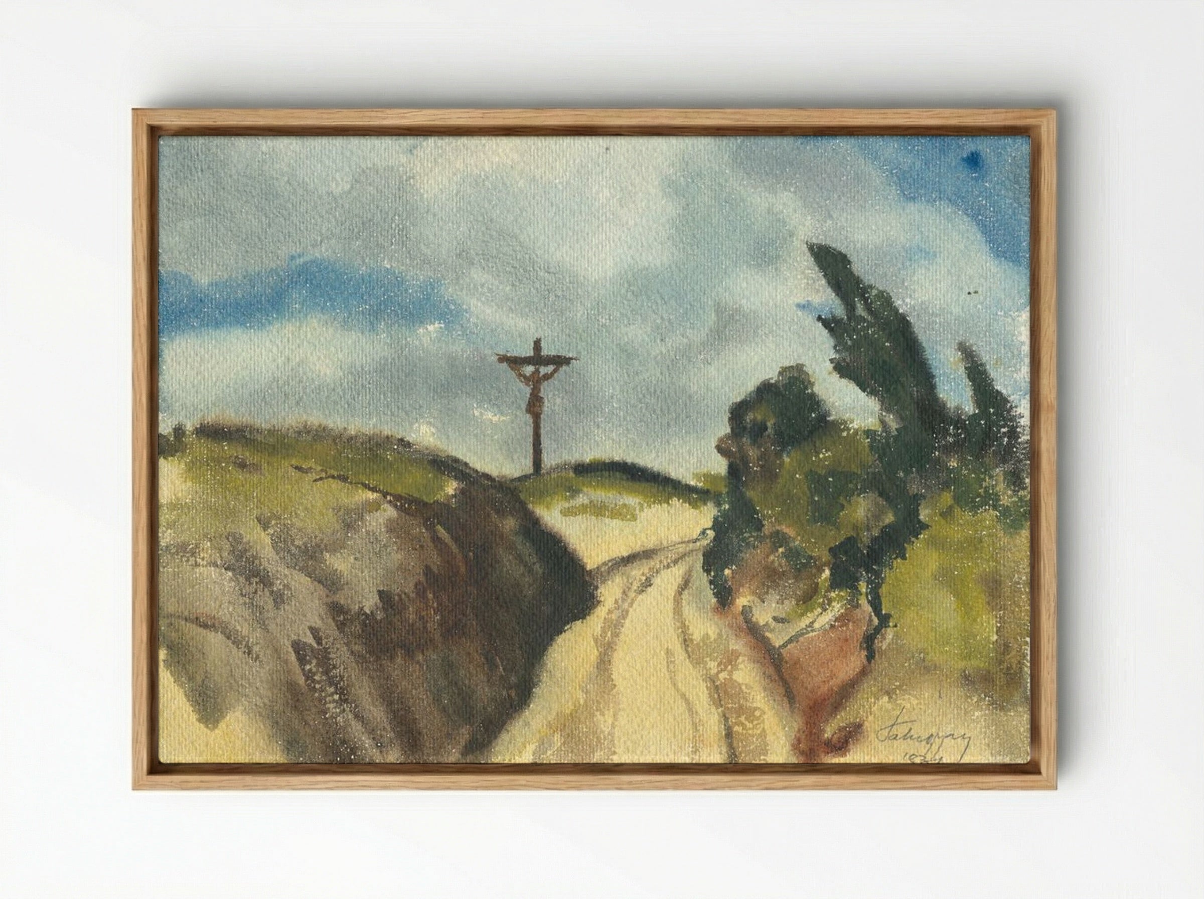 Deep Road - Zolo Palugyay - Framed Canvas Wood