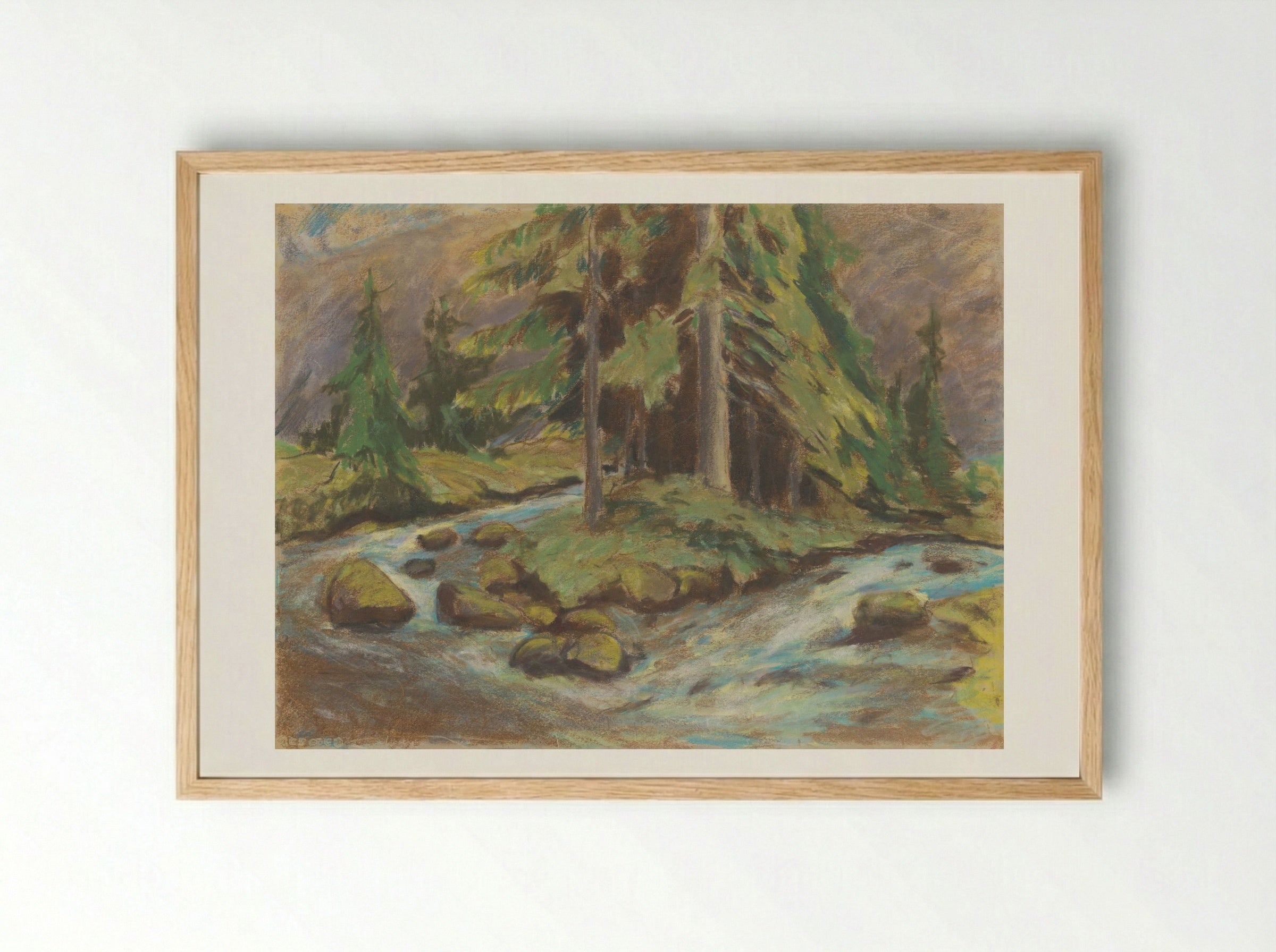 Demänovská Brook - Zolo Palugyay - Framed Print Wood