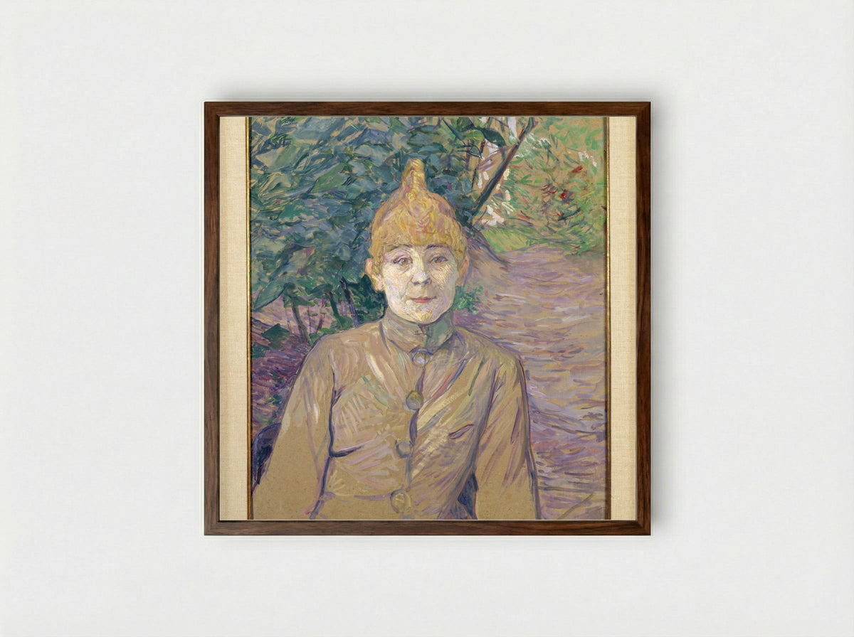 The Streetwalker - Henri de Toulouse-Lautrec - Framed Print Dark Wood
