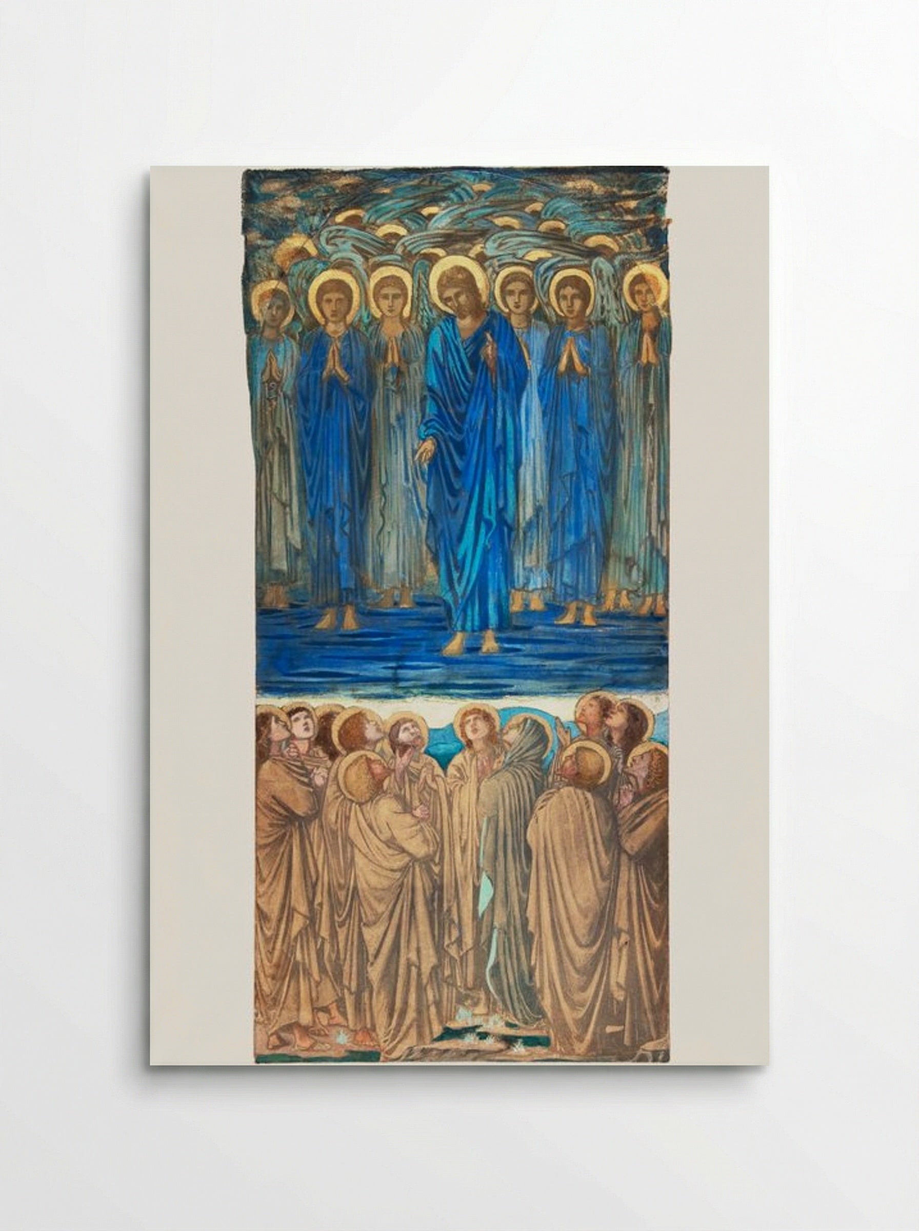 Study for 'The Ascension of Christ' - Edward Burne-Jones - Poster