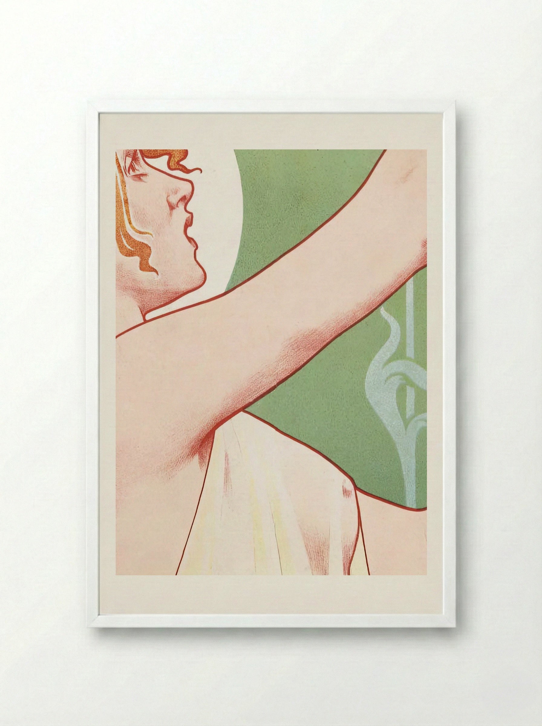 Absinthe Robette - Privat Livemont - Framed Print White