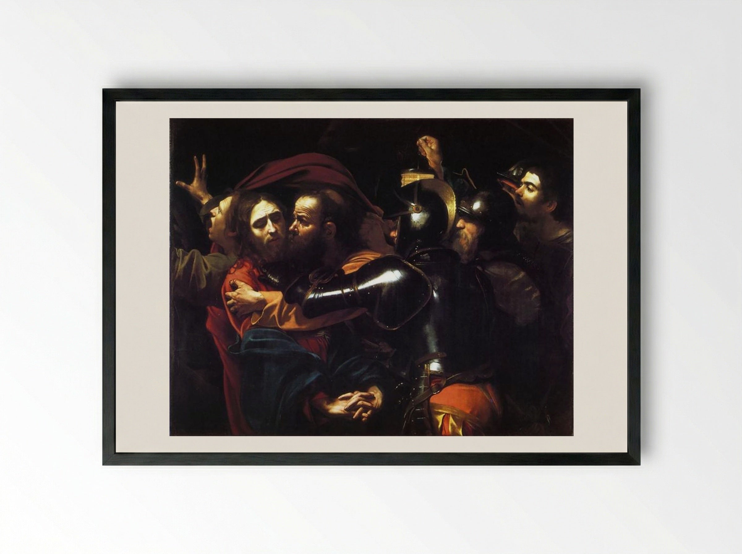 The Tooth Puller - Caravaggio - Framed Print Black