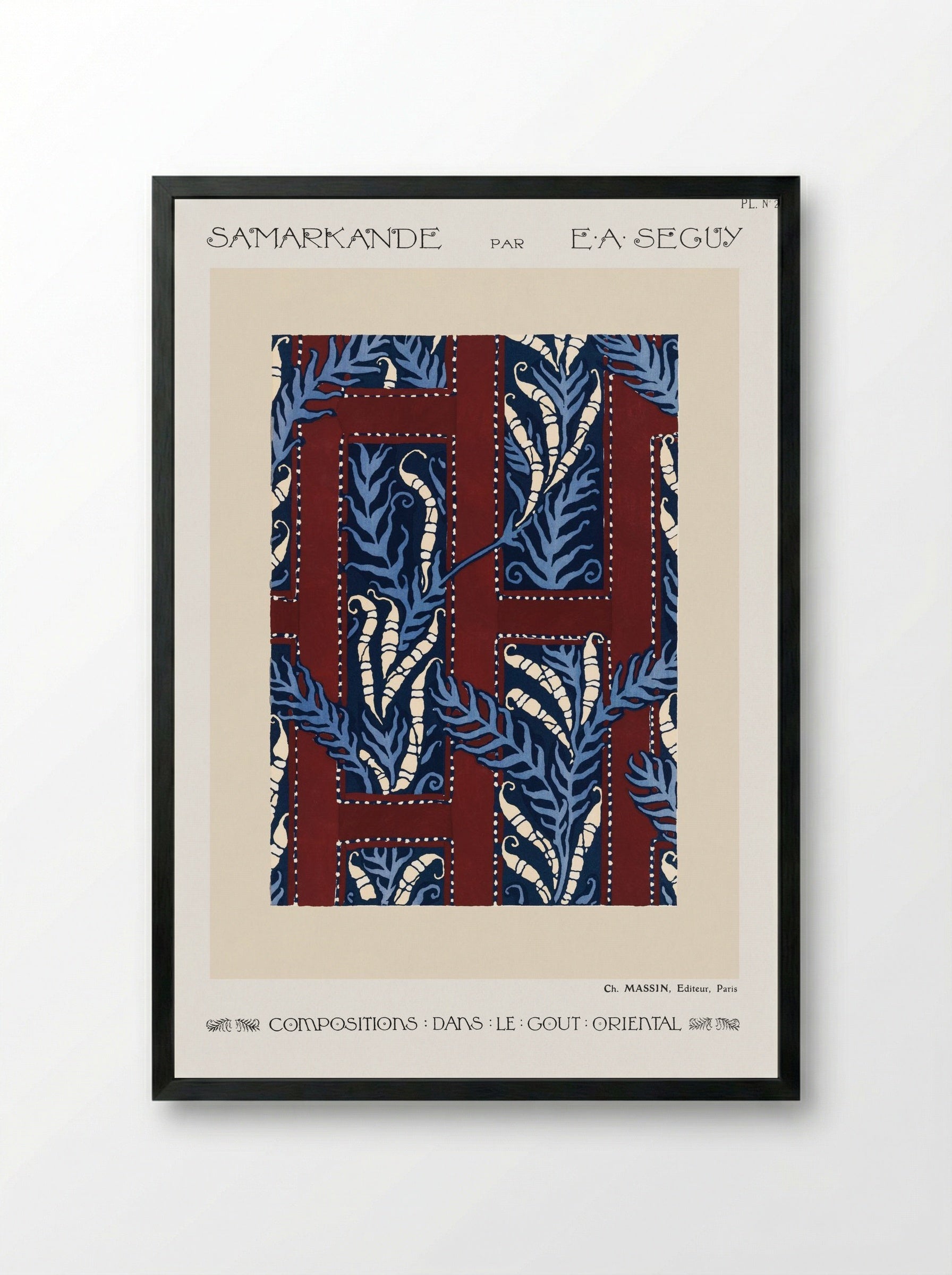 Samarkande, Plate No. 20 - Émile-Allain Séguy - Framed Print Black