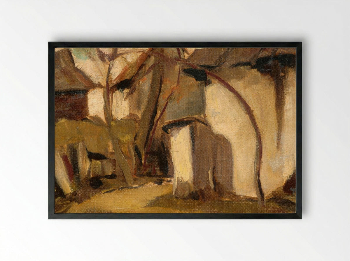 Village Yard - Zolo Palugyay - Framed Print Black
