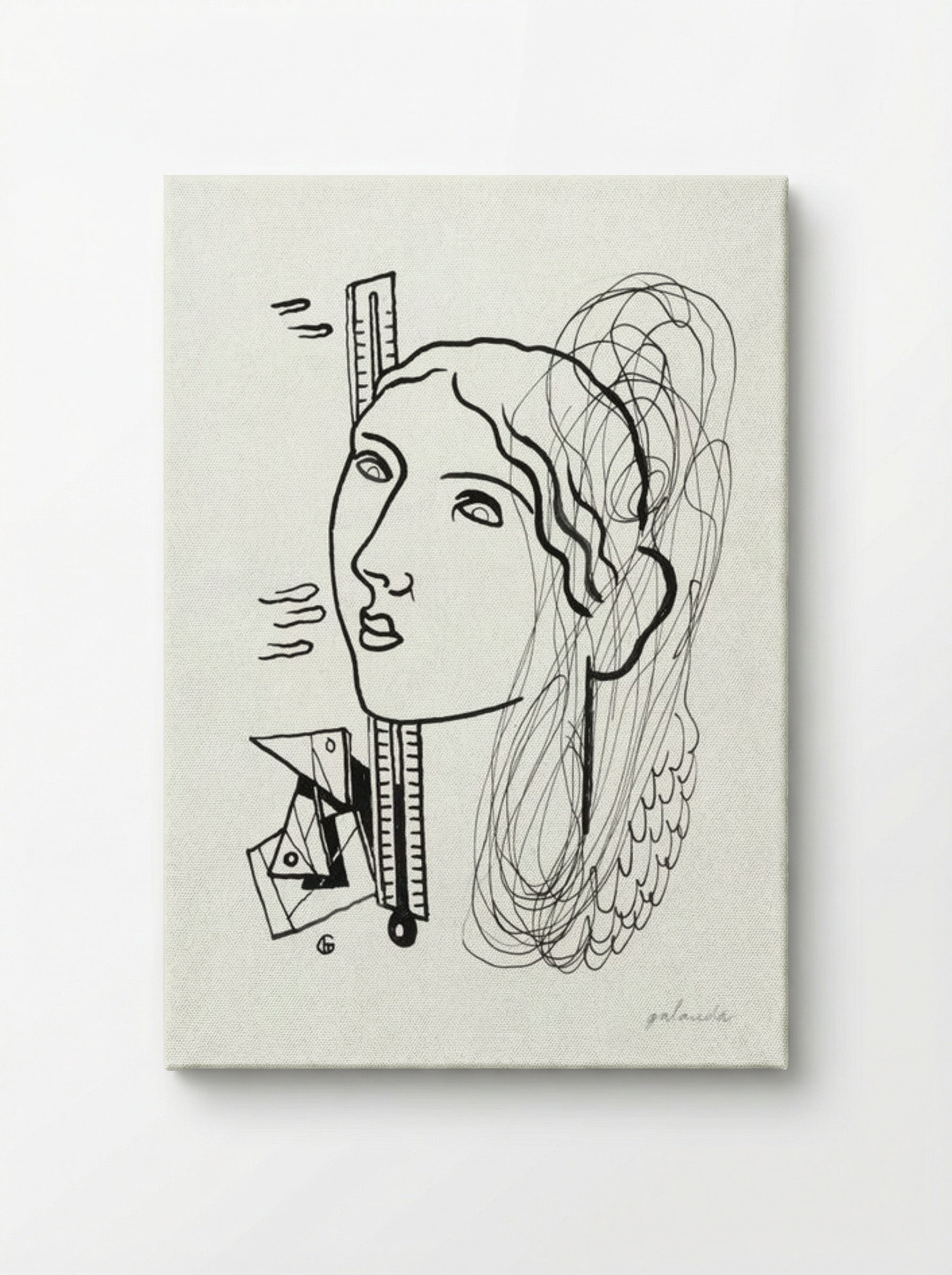 Thermometer (Woman Illustration) - Mikuláš Galanda - Canvas