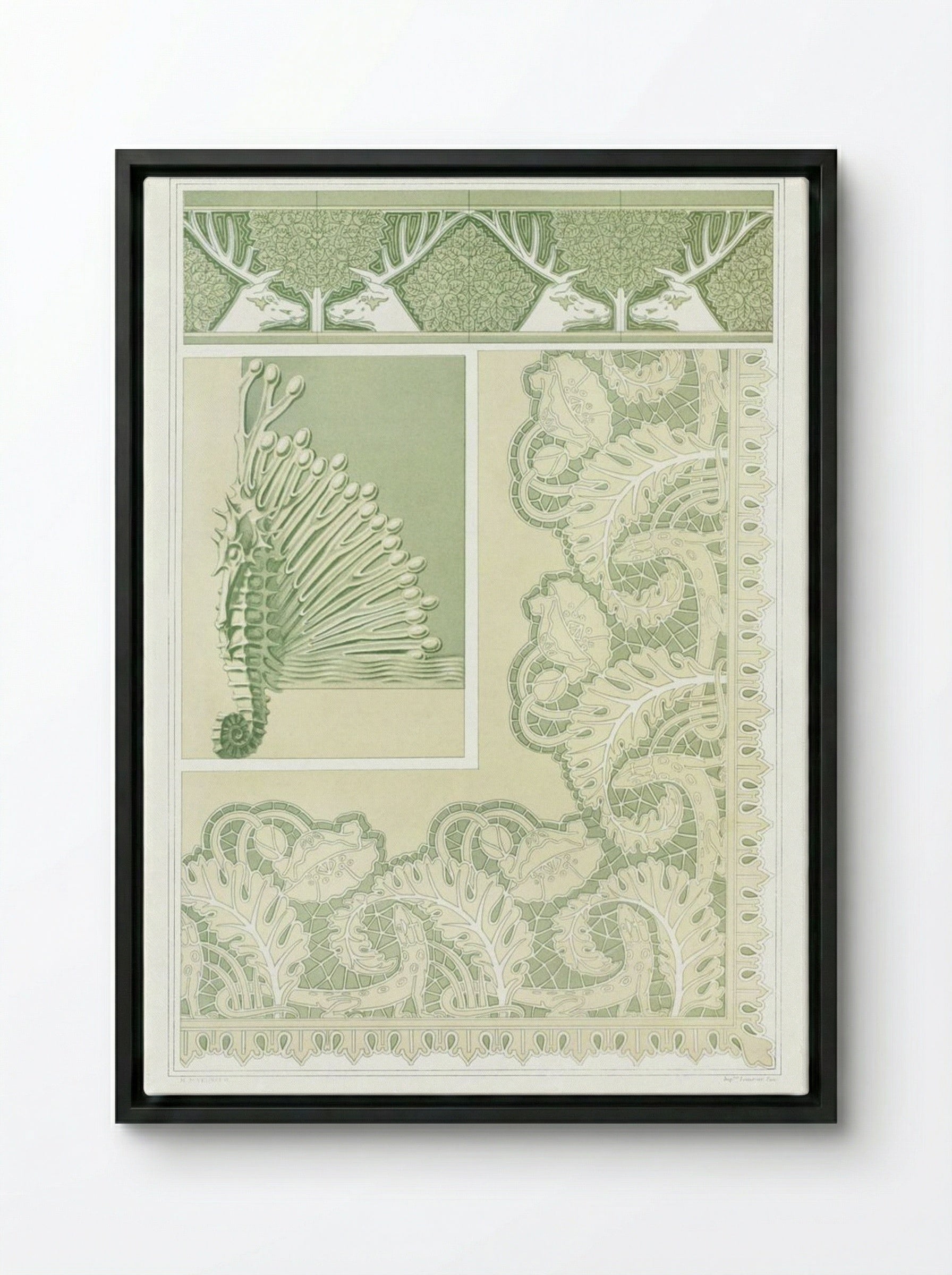 L'Animal dans la Décoration, Plate 8 - Maurice Pillard Verneuil - Framed Canvas Black