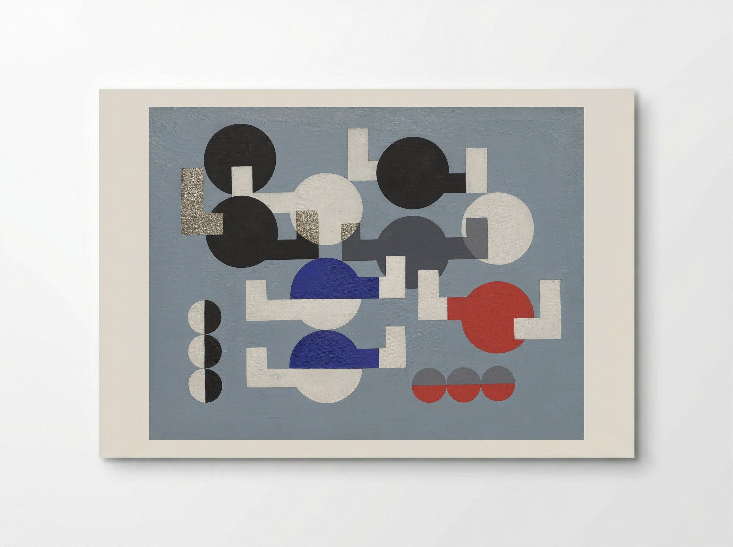 Composition of Circles and Overlapping Angles - Fine Art Print - Poster