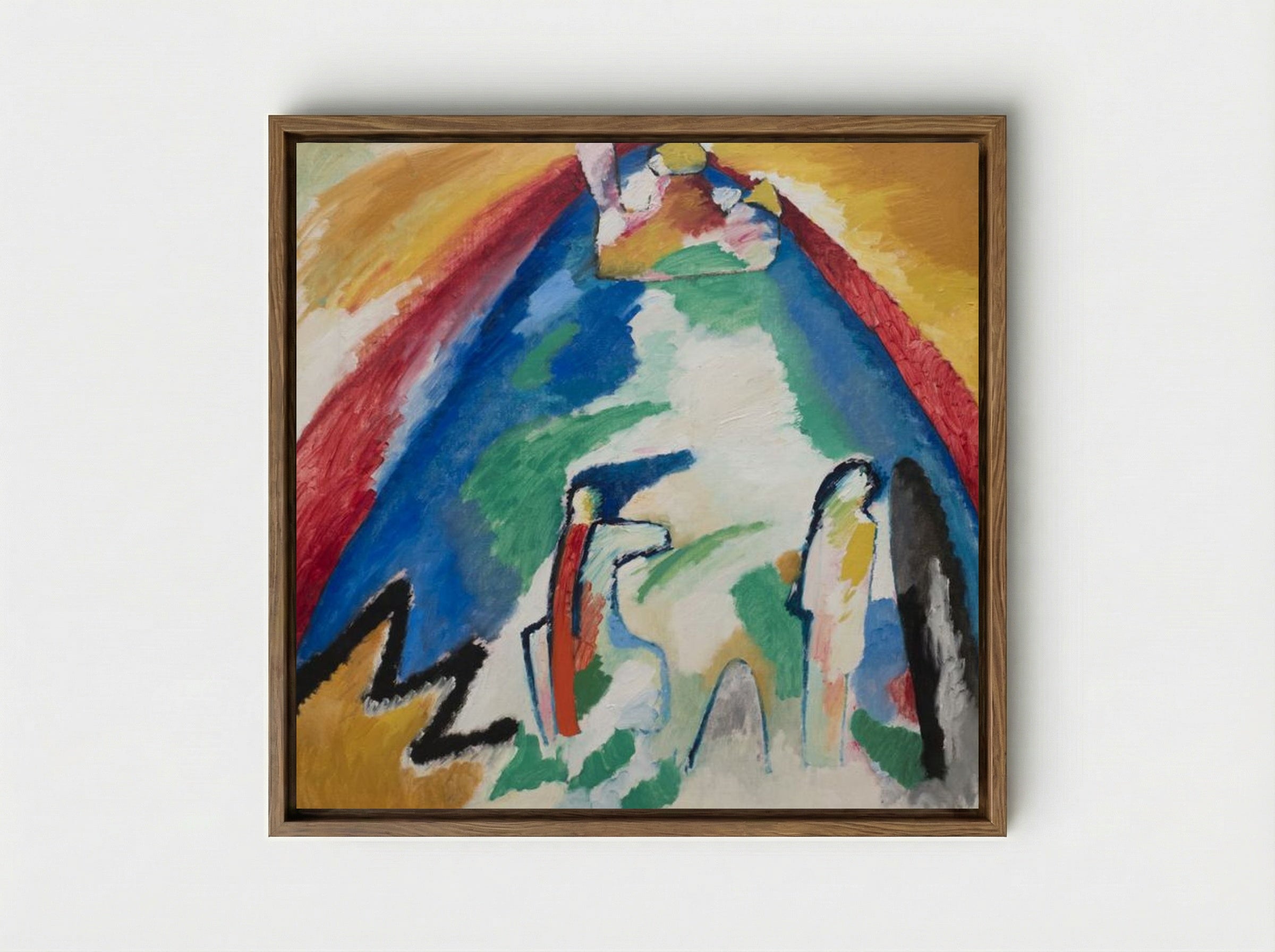 Mountain - Wassily Kandinsky - Framed Canvas Wood