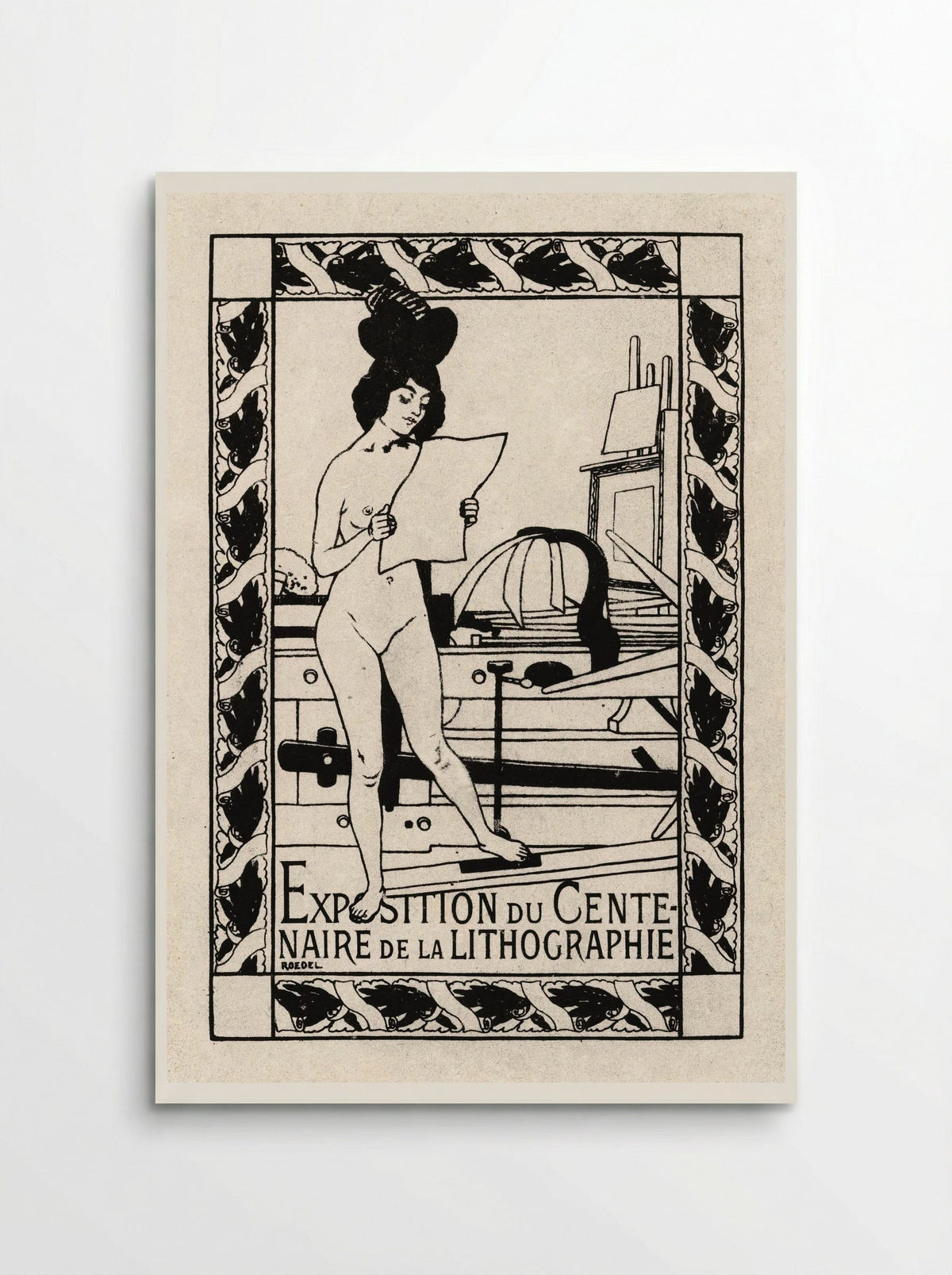 Exposition du Centenaire de la Lithographie - Auguste Roedel - Poster