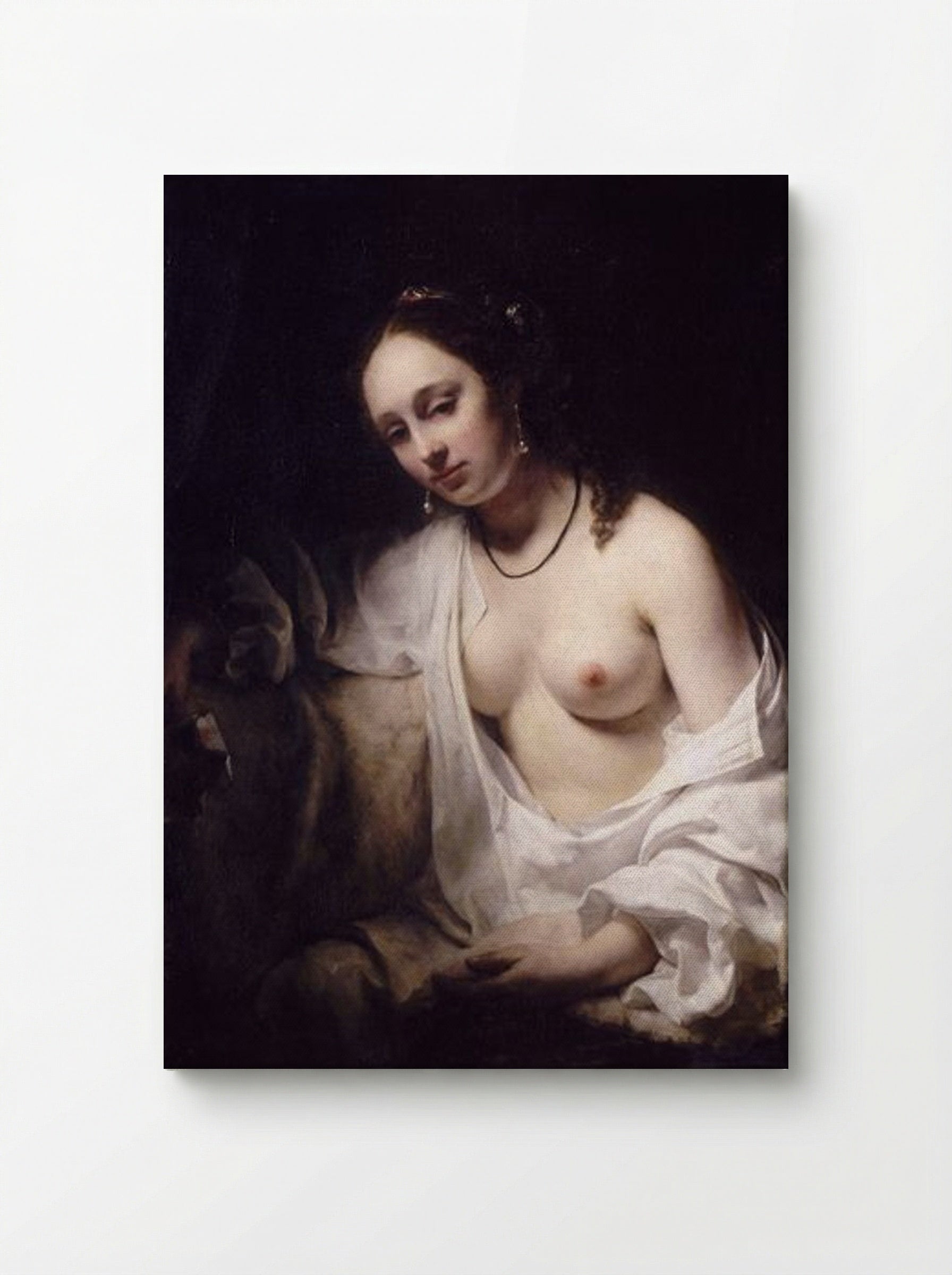 Bathsheba with King David's Letter - Willem Drost - Canvas