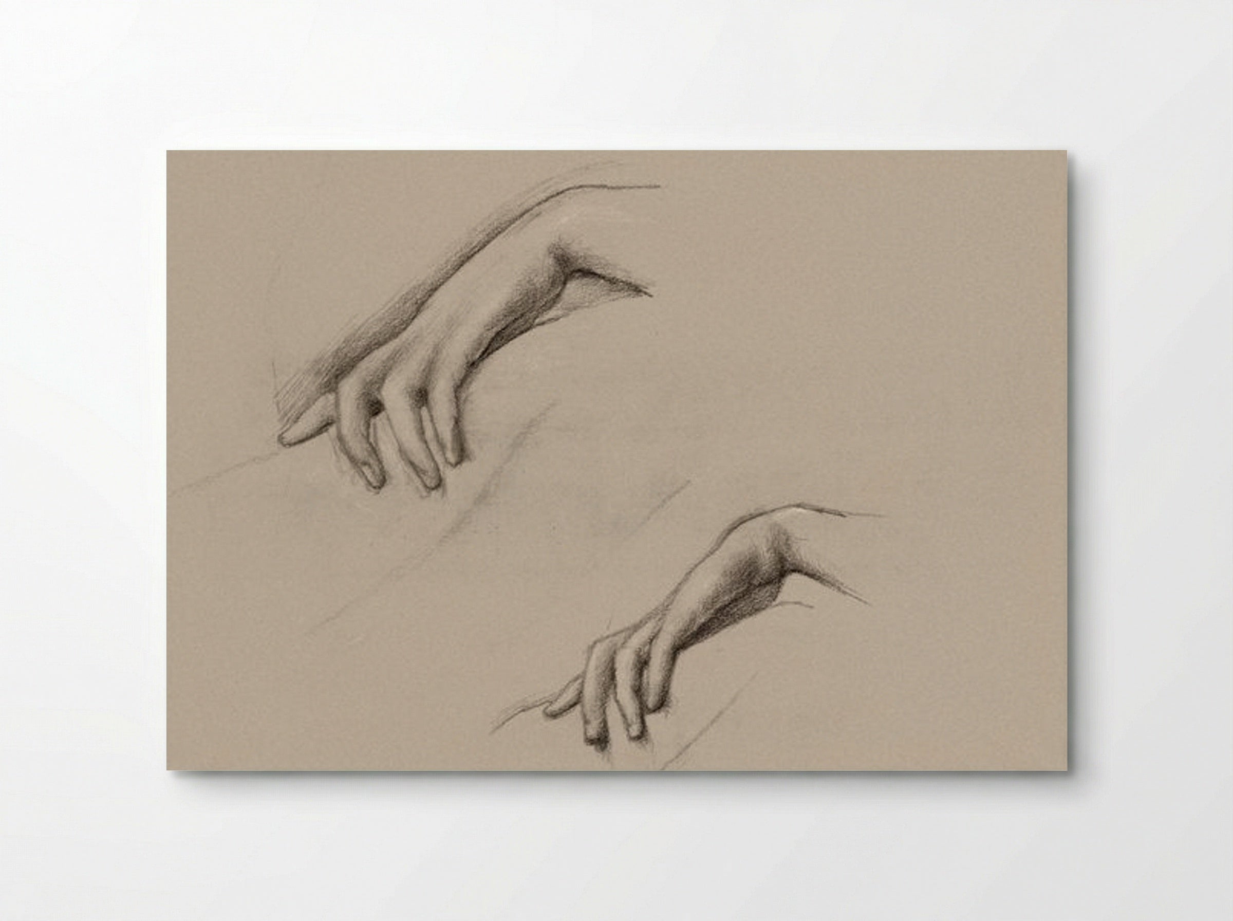 Studies for a Hand in 'The Godhead Fires' - Edward Burne-Jones - Poster