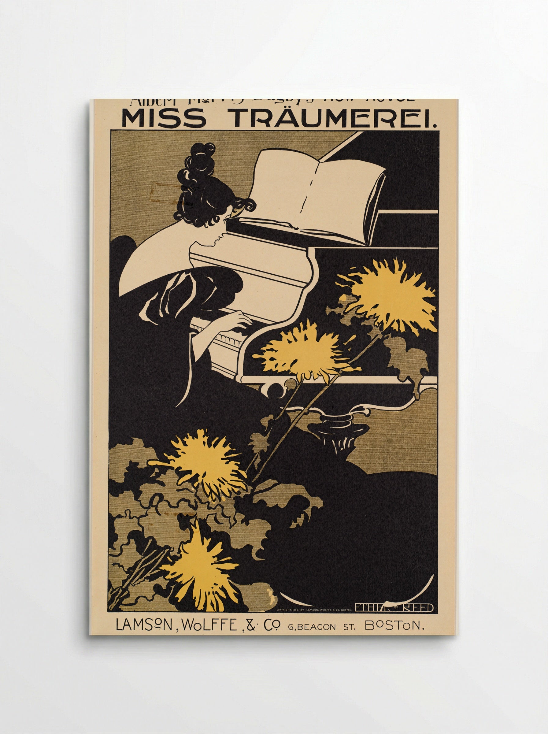 Miss Traumerei (Poster for Albert Morris Bagby's Novel) - Ethel Reed - Poster
