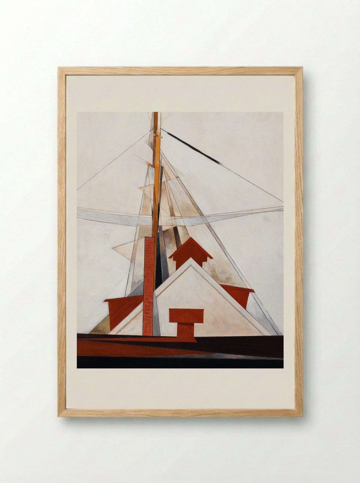 Masts - Charles Demuth - Framed Print Wood