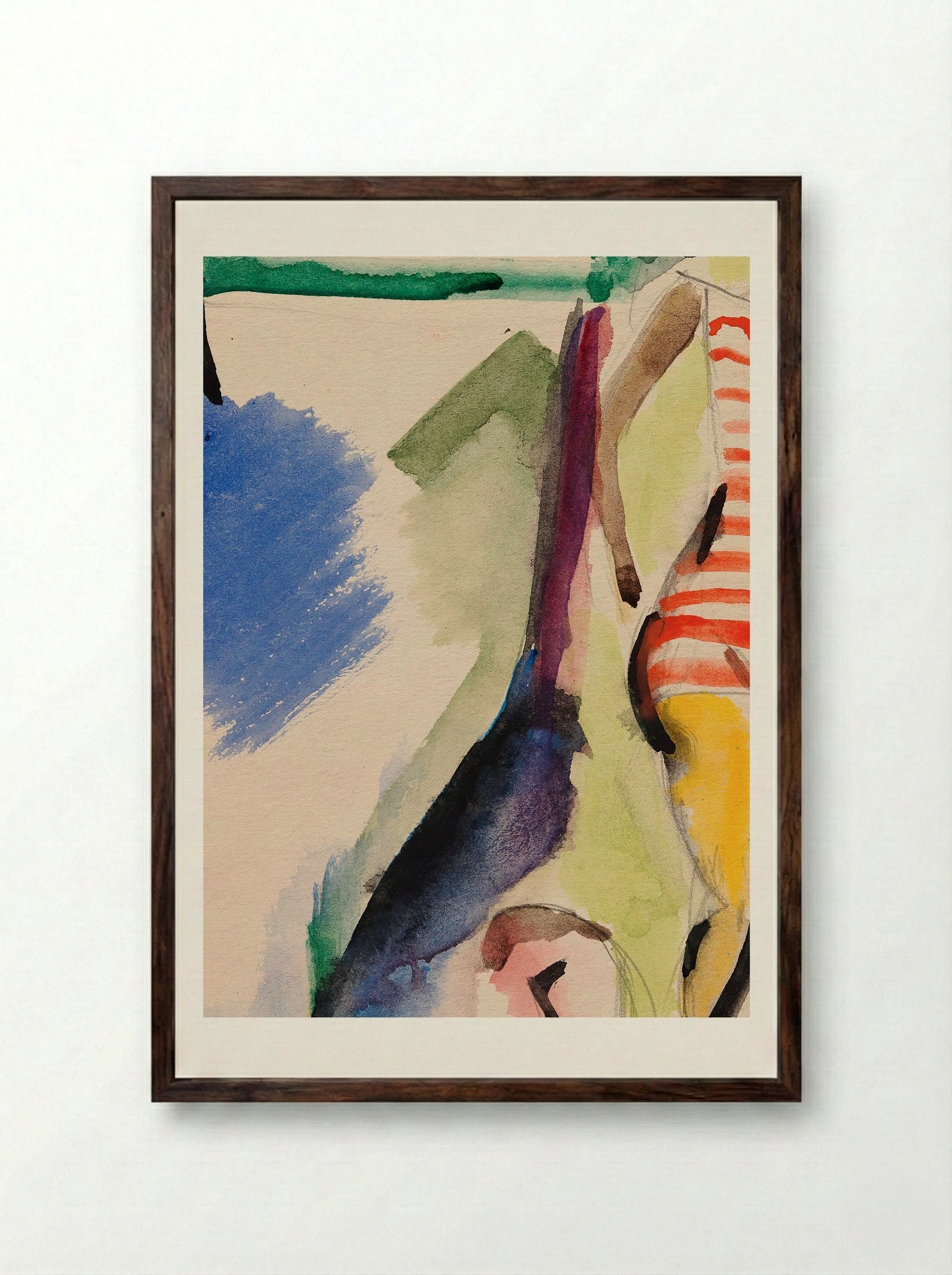 Beach - Sulho Sipilä - Framed Print Dark Wood