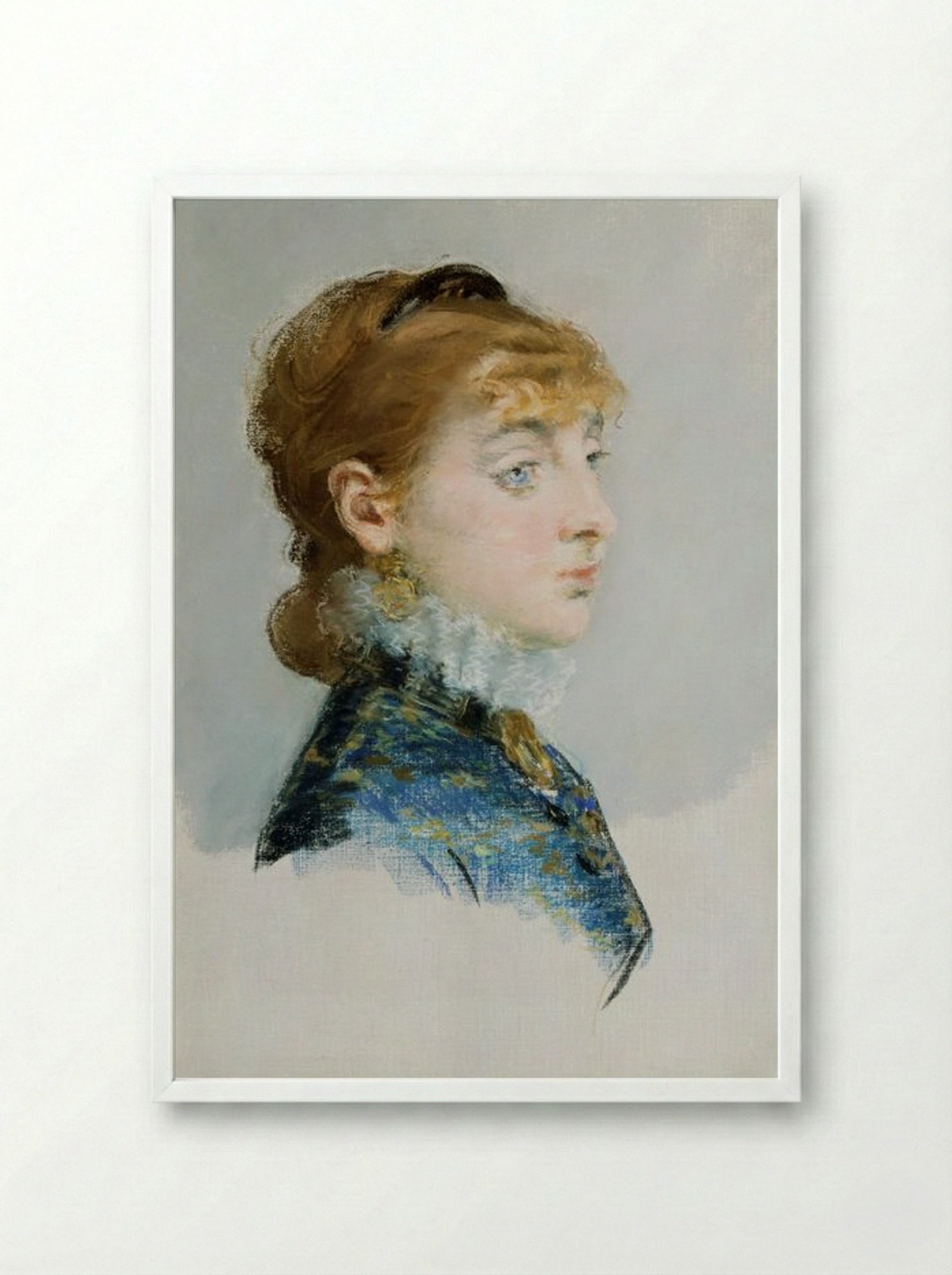 Émilie-Louise Delabigne - Édouard Manet - Framed Print White