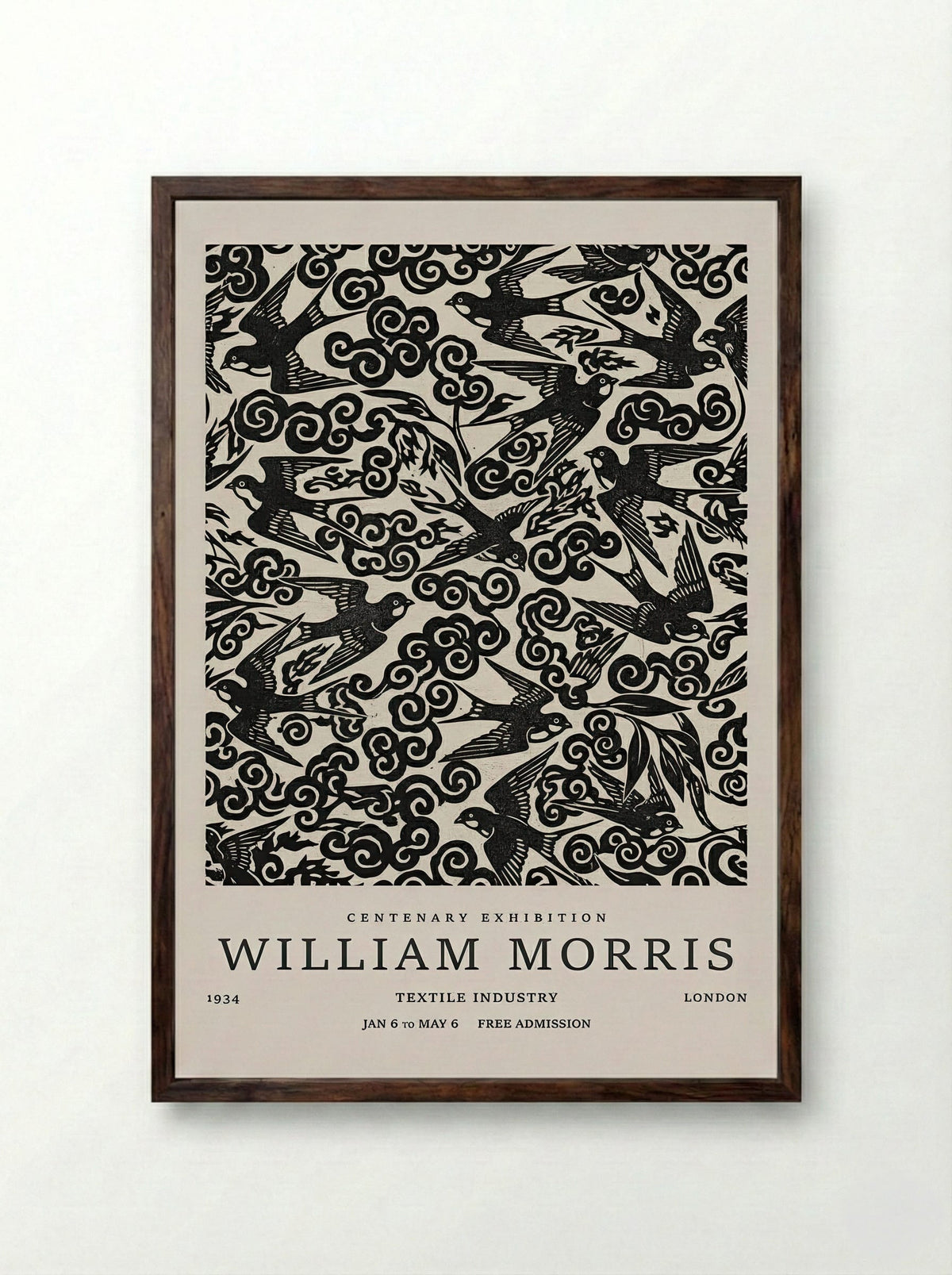 Swallow Flight Tapestry - William Morris - Fine Art Print