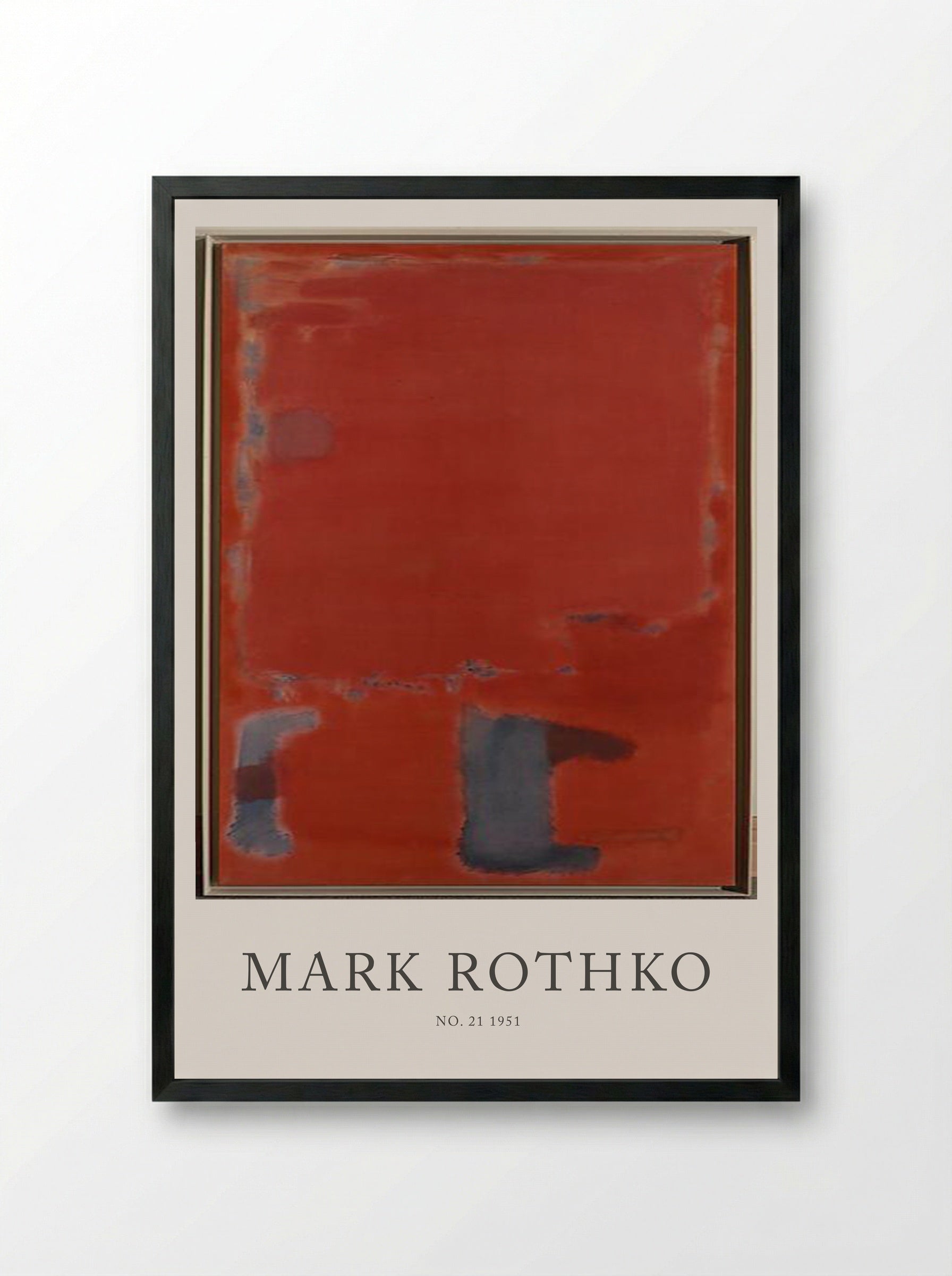 No. 21 - Mark Rothko - Framed Print Black