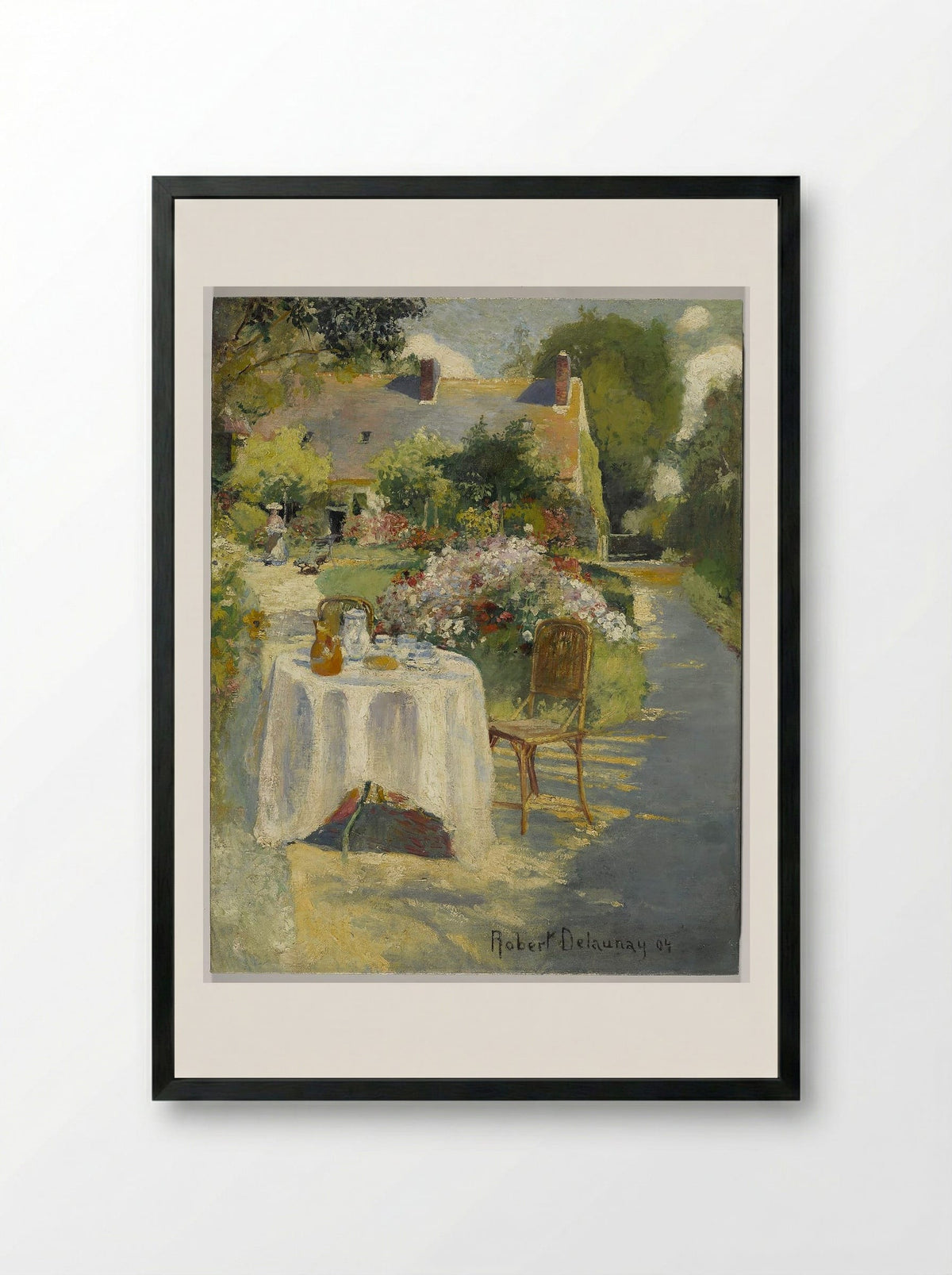 In the Garden - Robert Delaunay - Framed Print Black