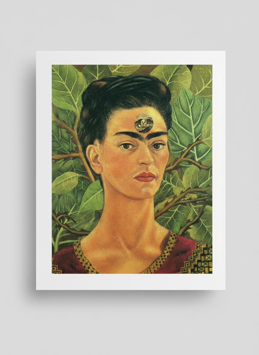 Thinking About Death - Frida Kahlo - Poster