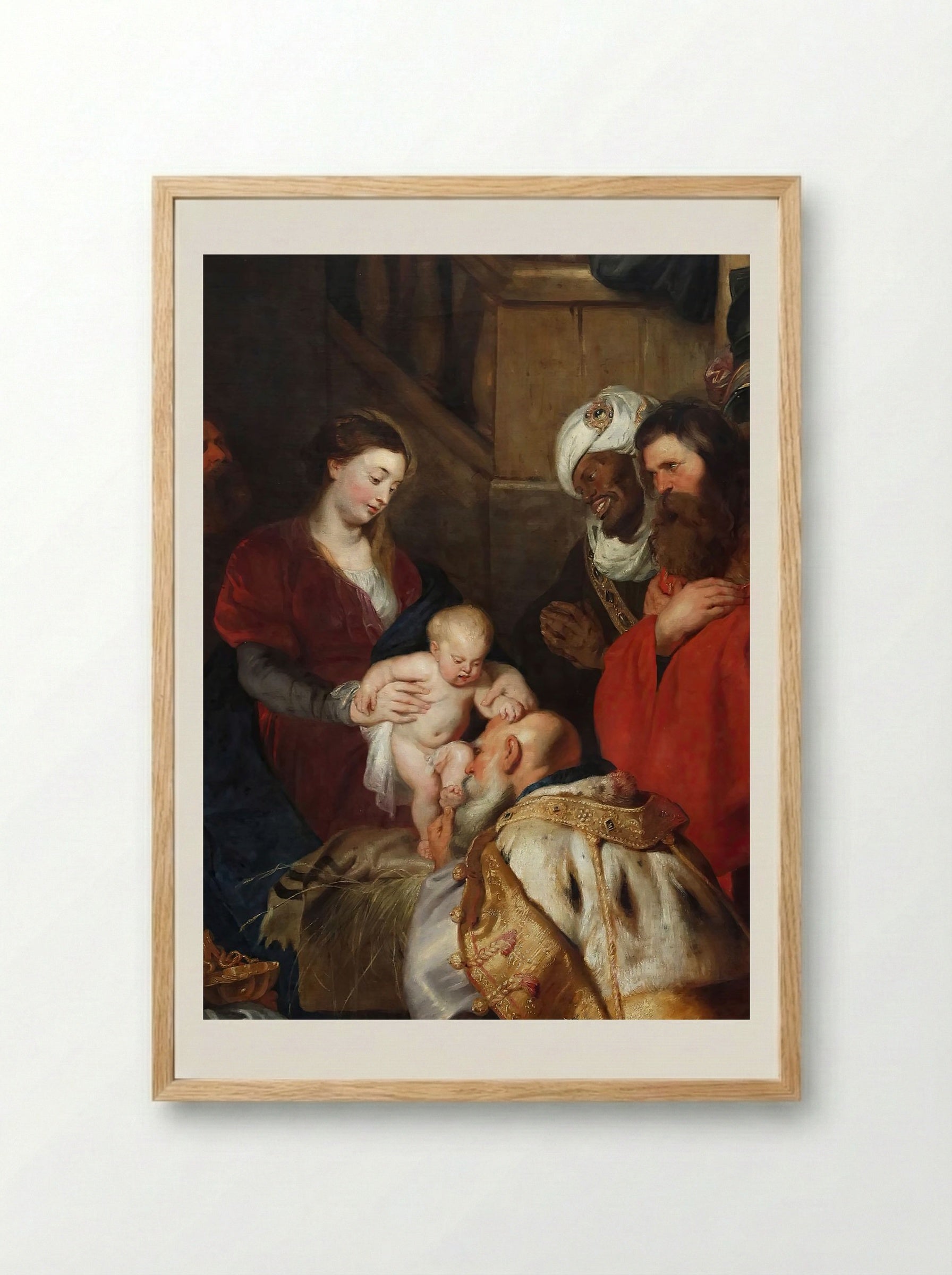 Adoration of the Magi - Peter Paul Rubens - Framed Print Wood