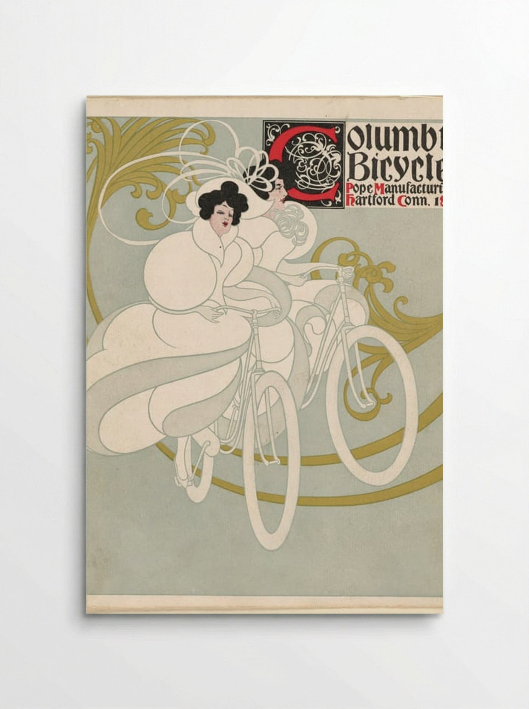 Columbia Bicycles, Pope Manufacturing Co., Hartford, Conn. - Will H. Bradley - Poster