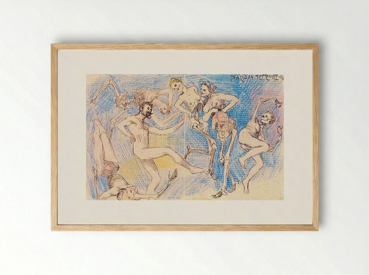 Danse Macabre - Frantisek Kupka - Framed Print Wood