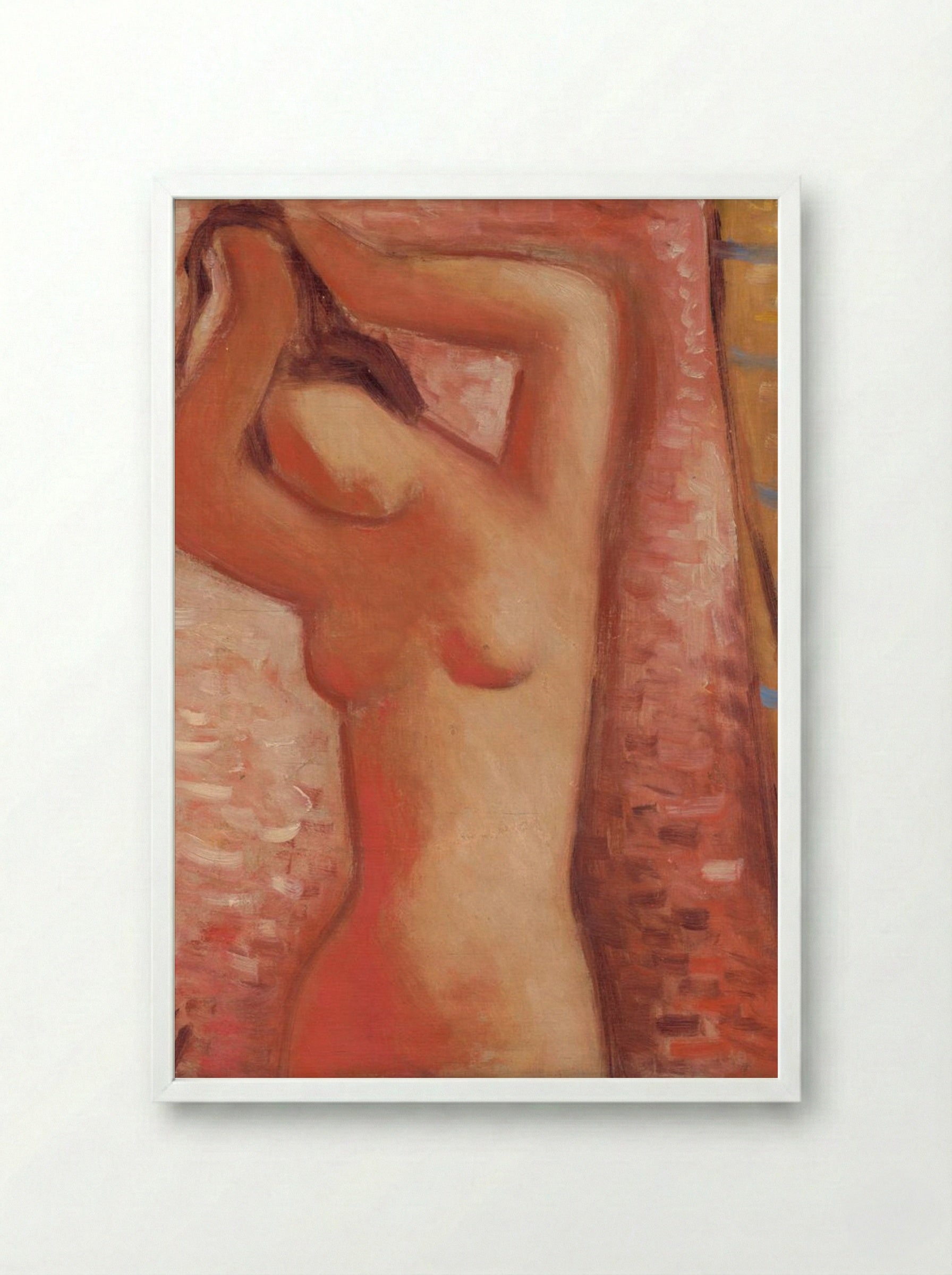 After Bath - Mikuláš Galanda - Framed Print White