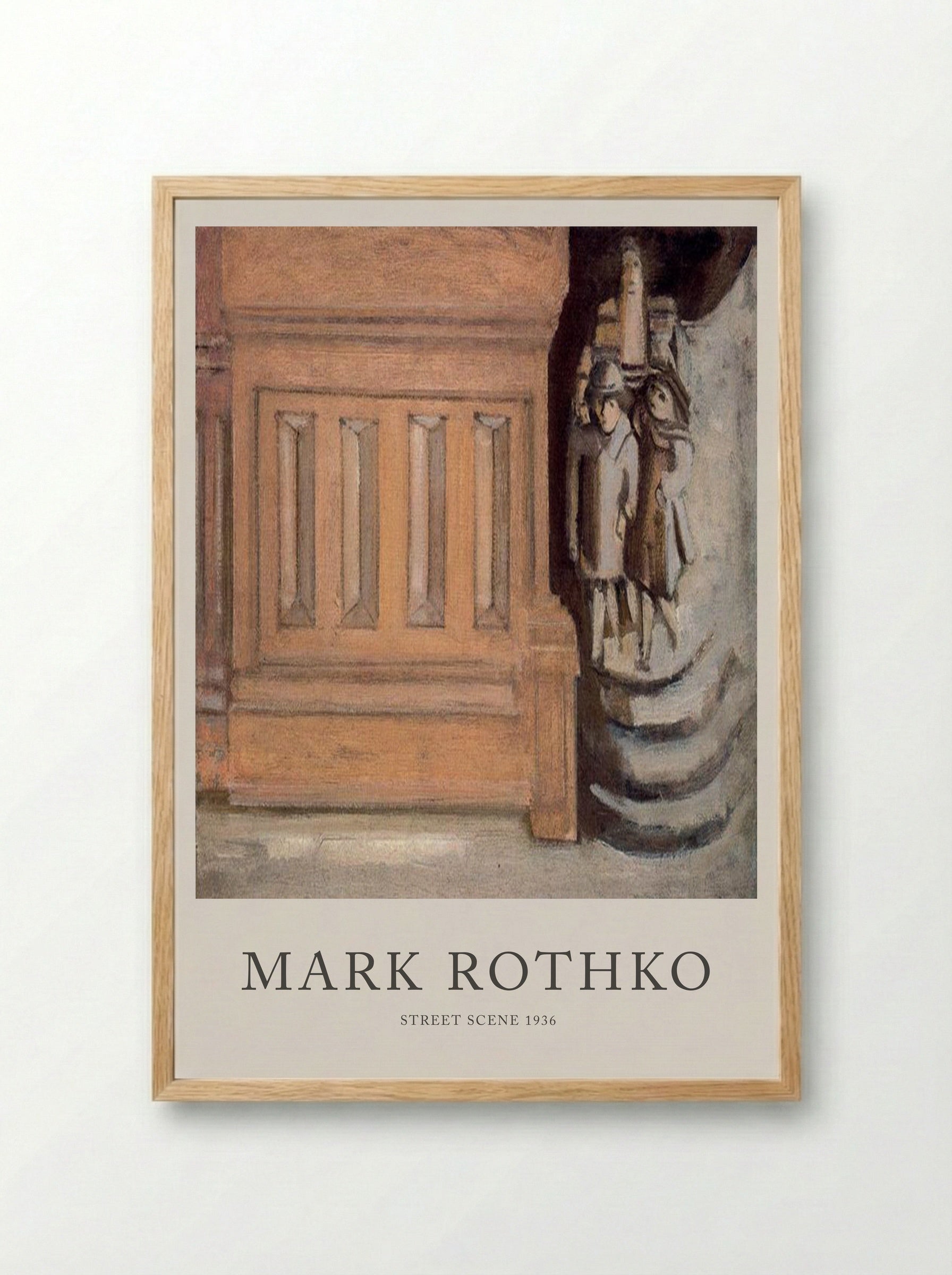 Street Scene - Mark Rothko - Framed Print Wood